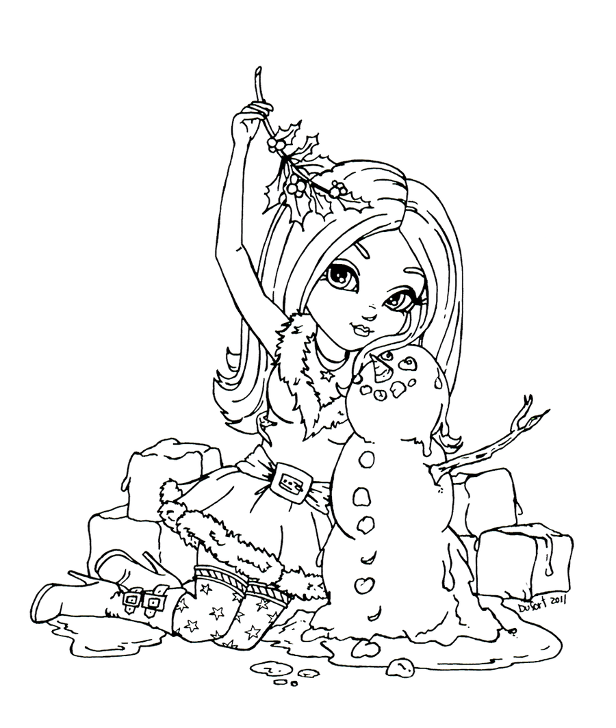 Free Coloring Pages Chibi Jadedragonne