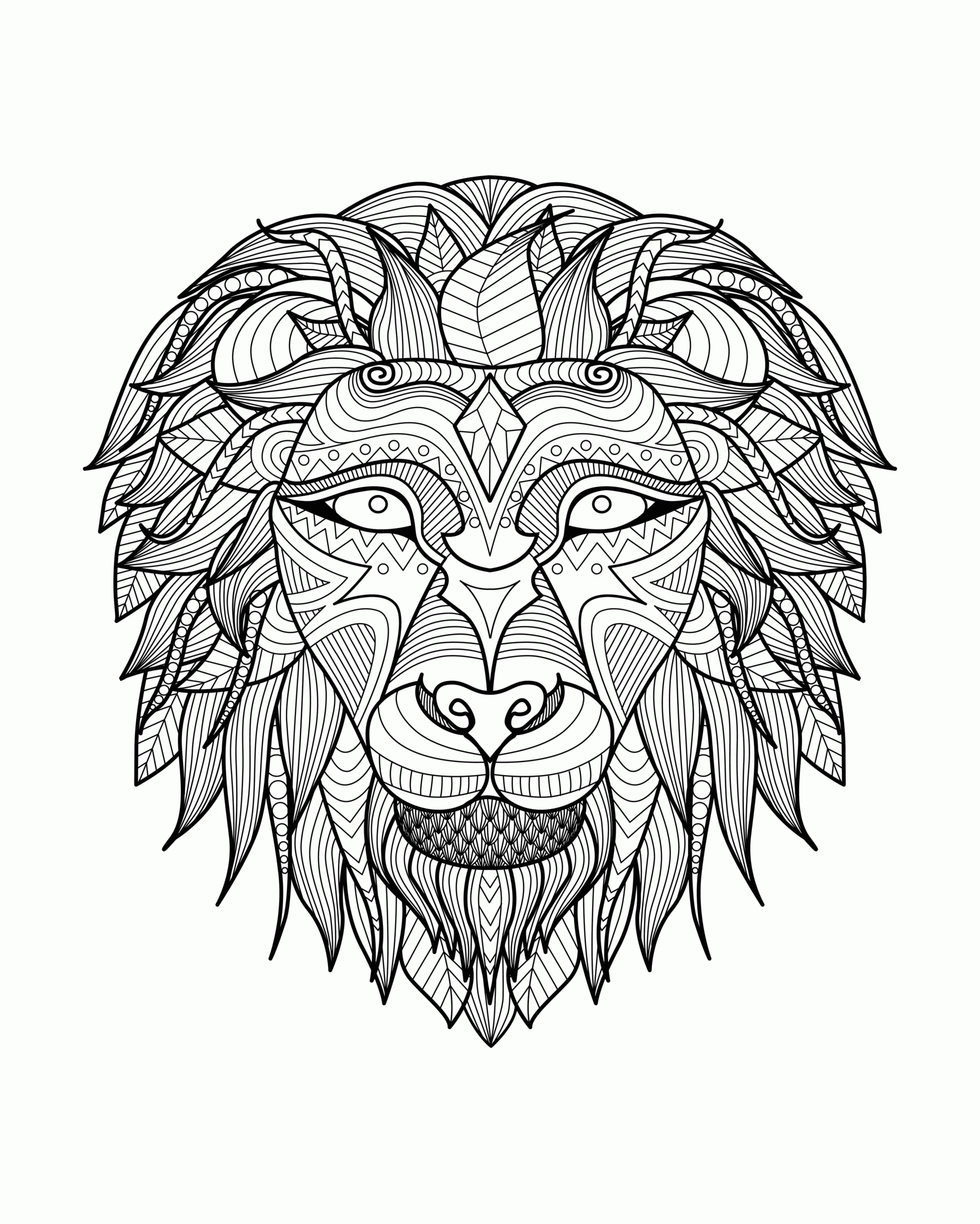 Free Coloring Pages For Adults Animals Download Free Coloring Pages For Adults Animals Png