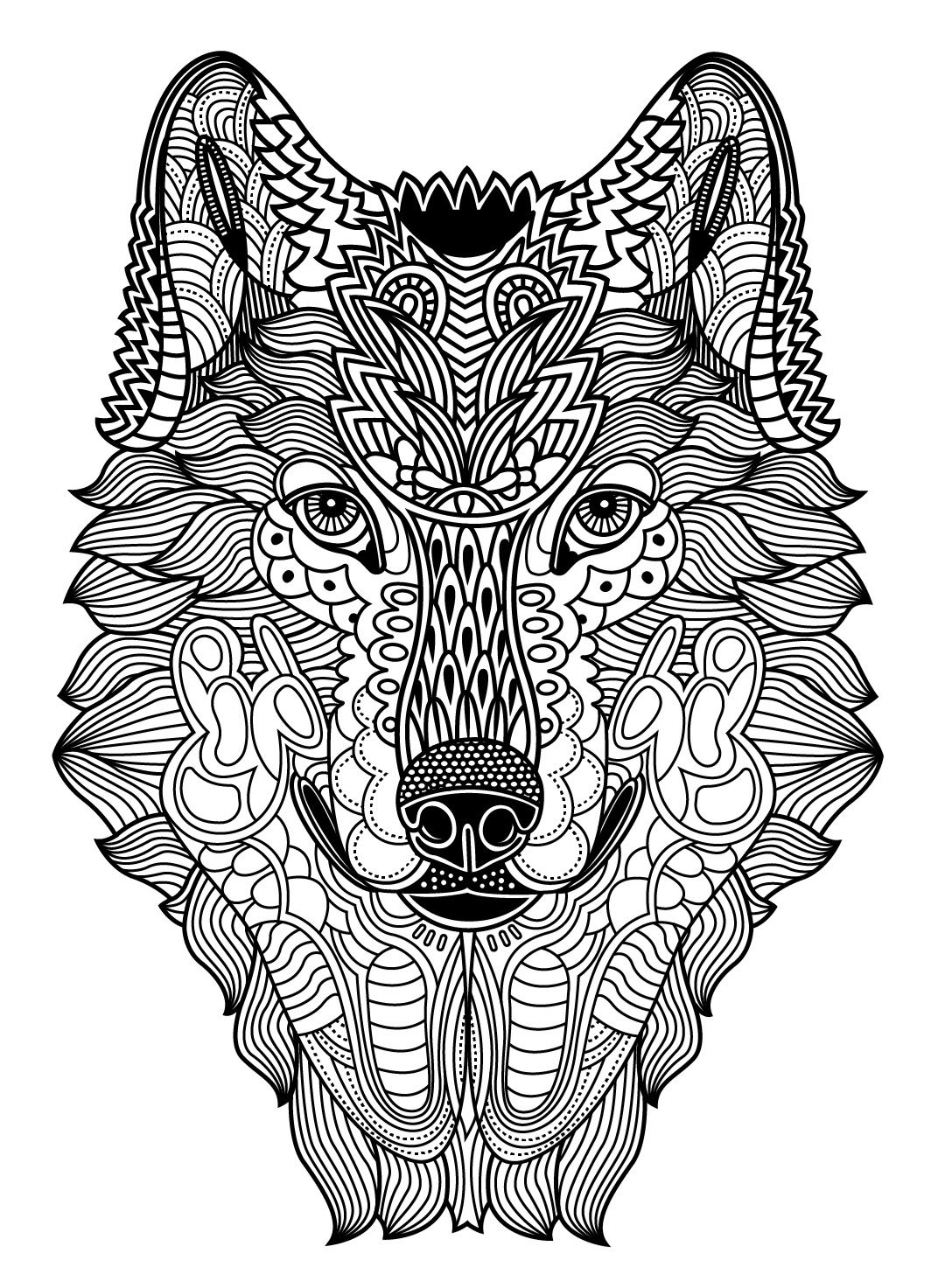 Animal Coloring Pages For Adults