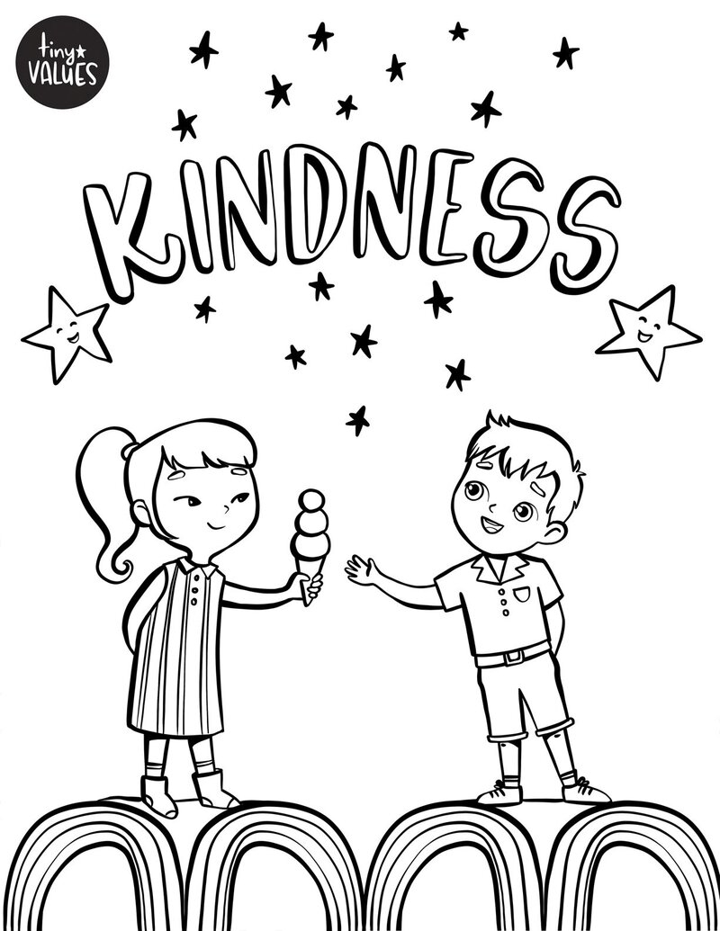 Free Coloring Pages Kindness