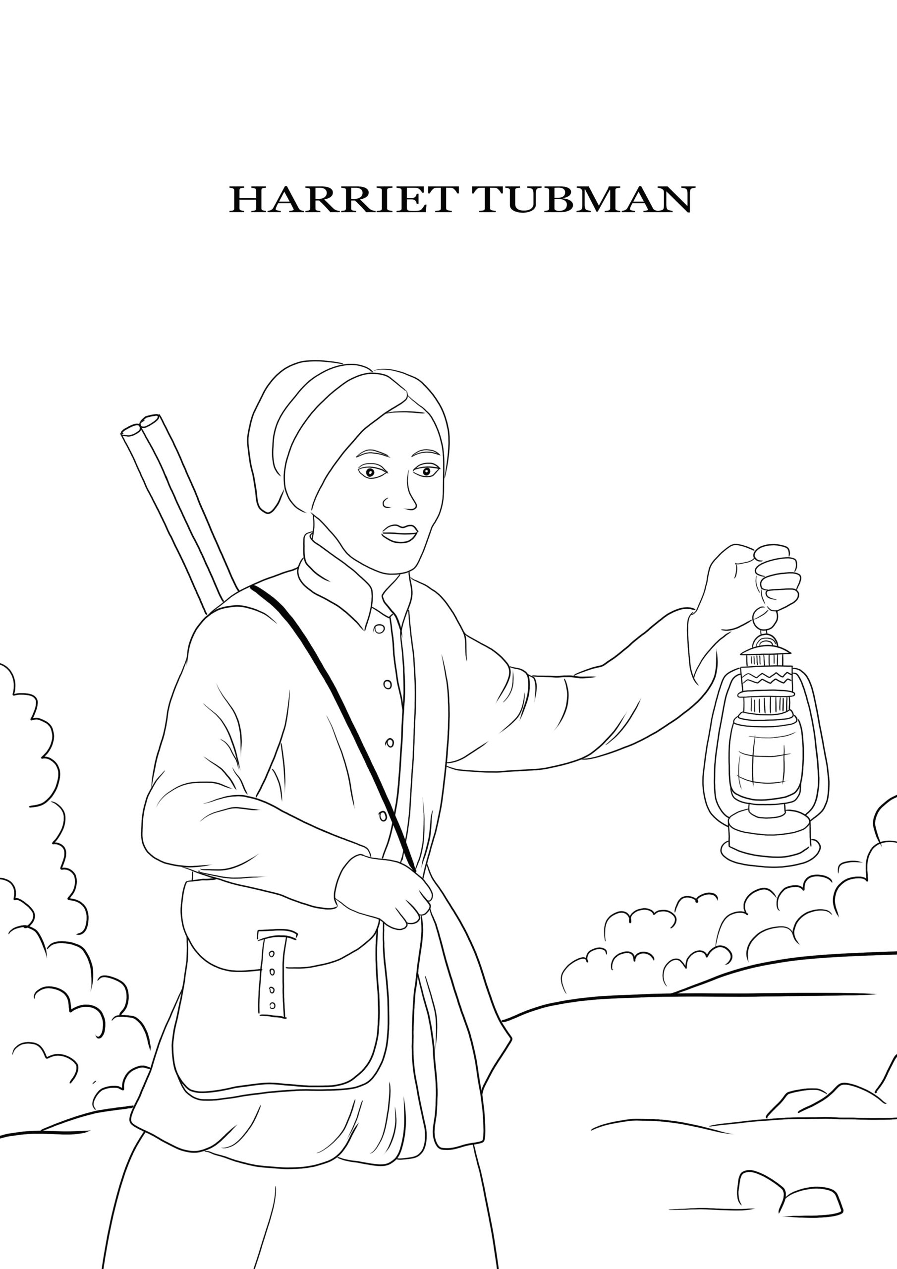 Free Coloring Pages Of Harriet Tubman