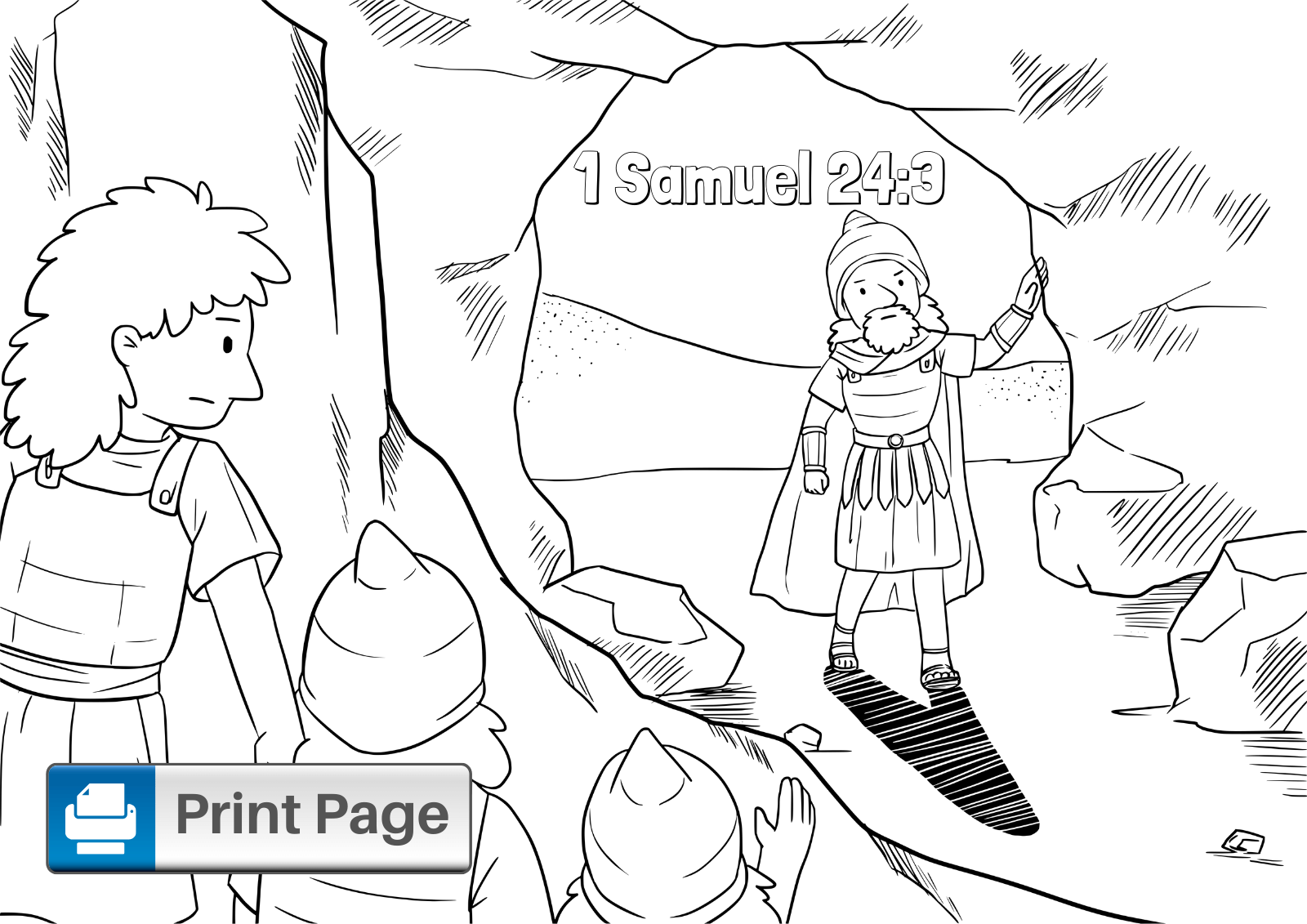 Free David Spares Saul Coloring Pages For Kids ConnectUS