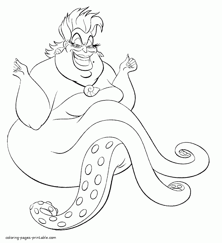 Free Disney Villains Coloring Pages Coloring Home