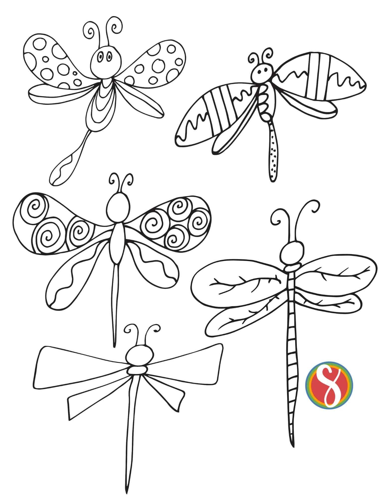 Dragonfly Coloring Page