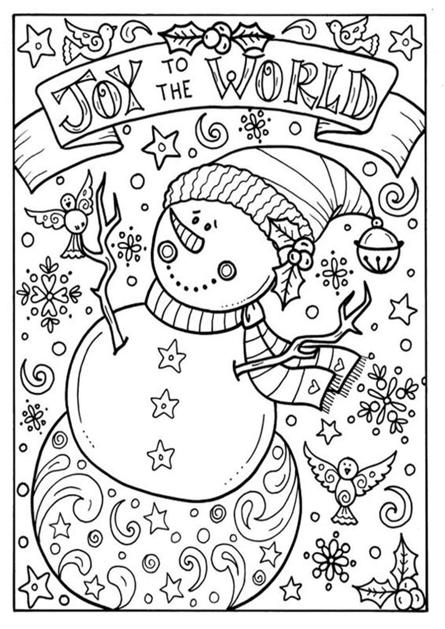 Adult Christmas Coloring Pages