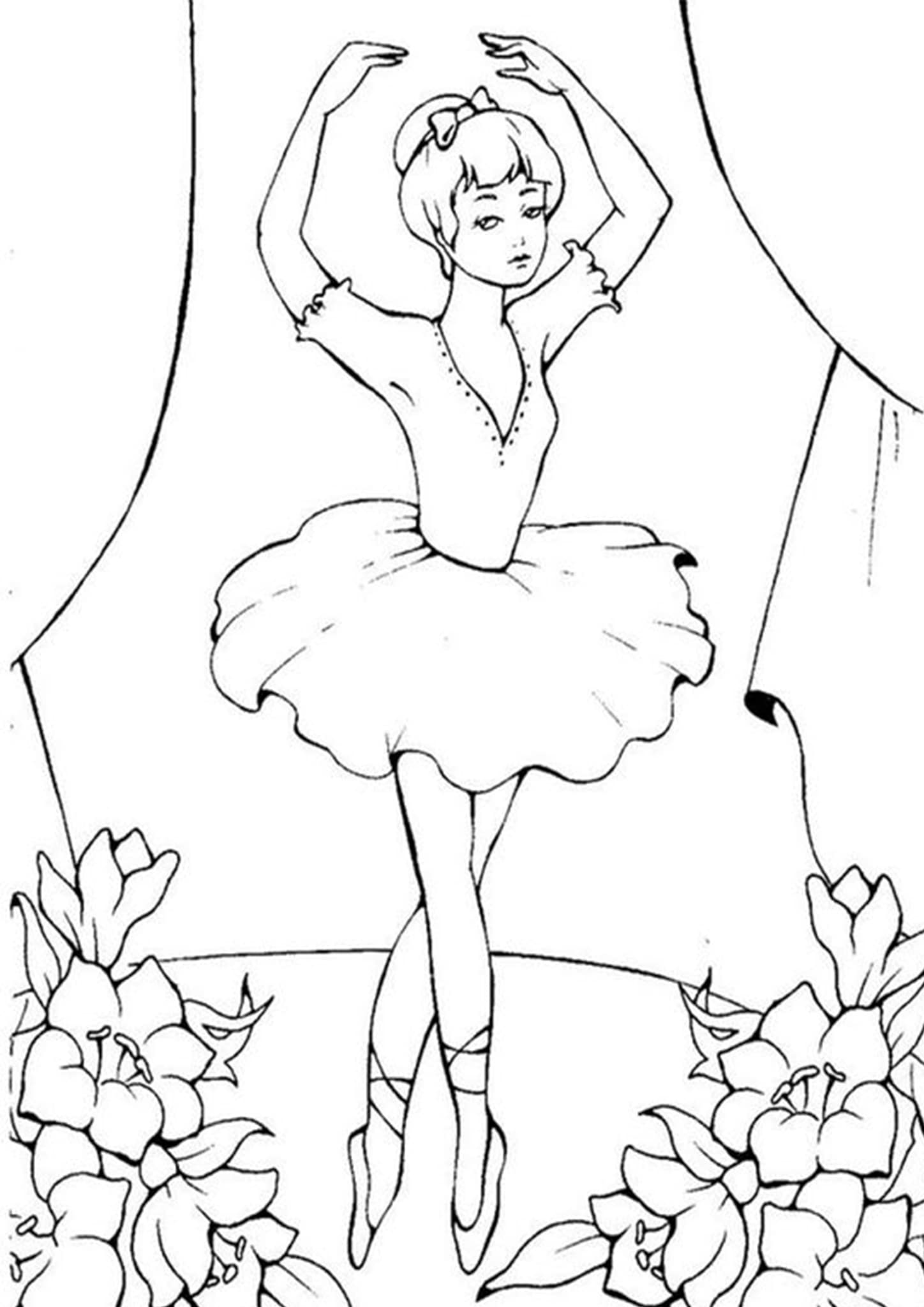 Free Easy To Print Ballerina Coloring Pages Tulamama
