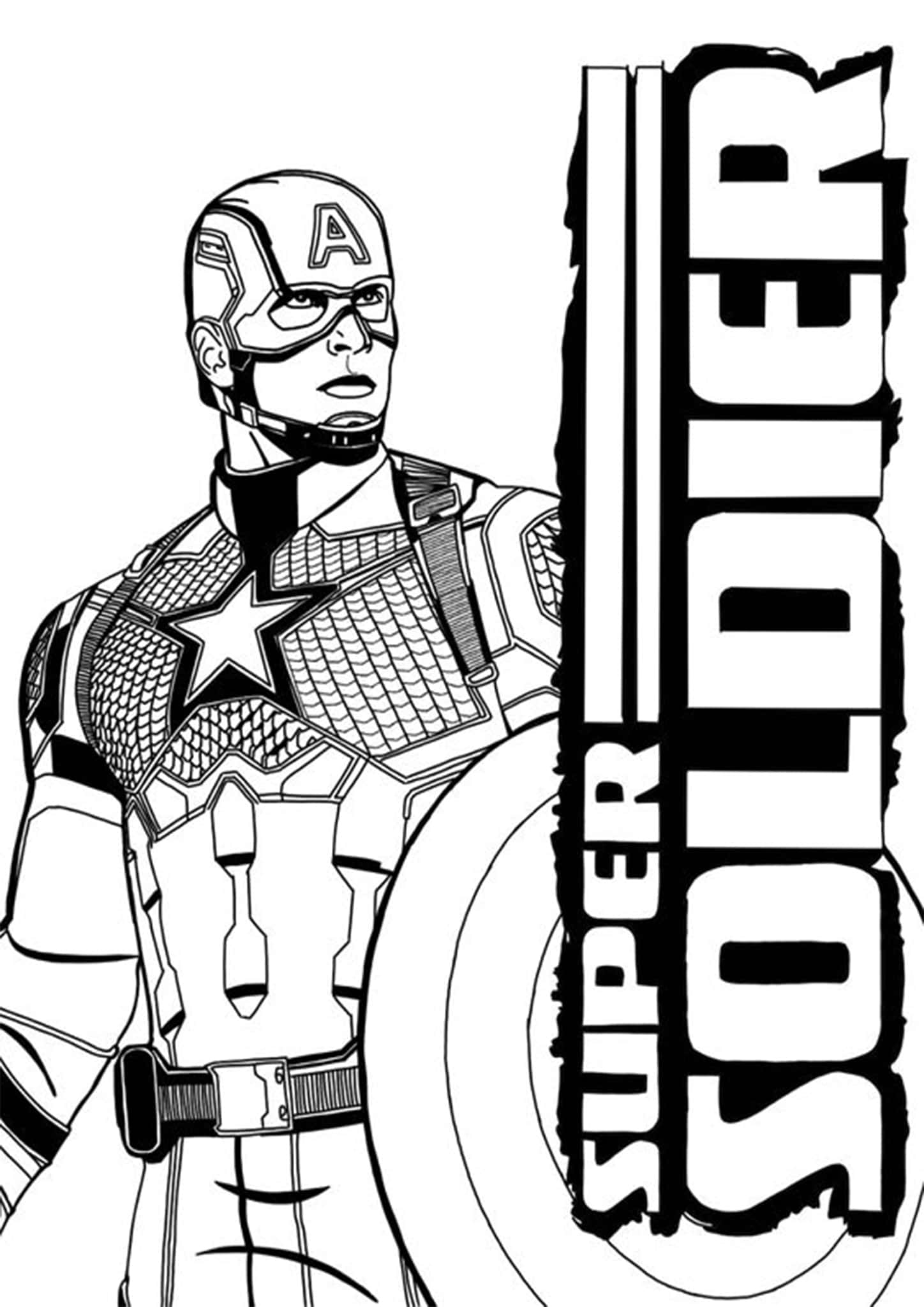 Free Easy To Print Captain America Coloring Pages Tulamama