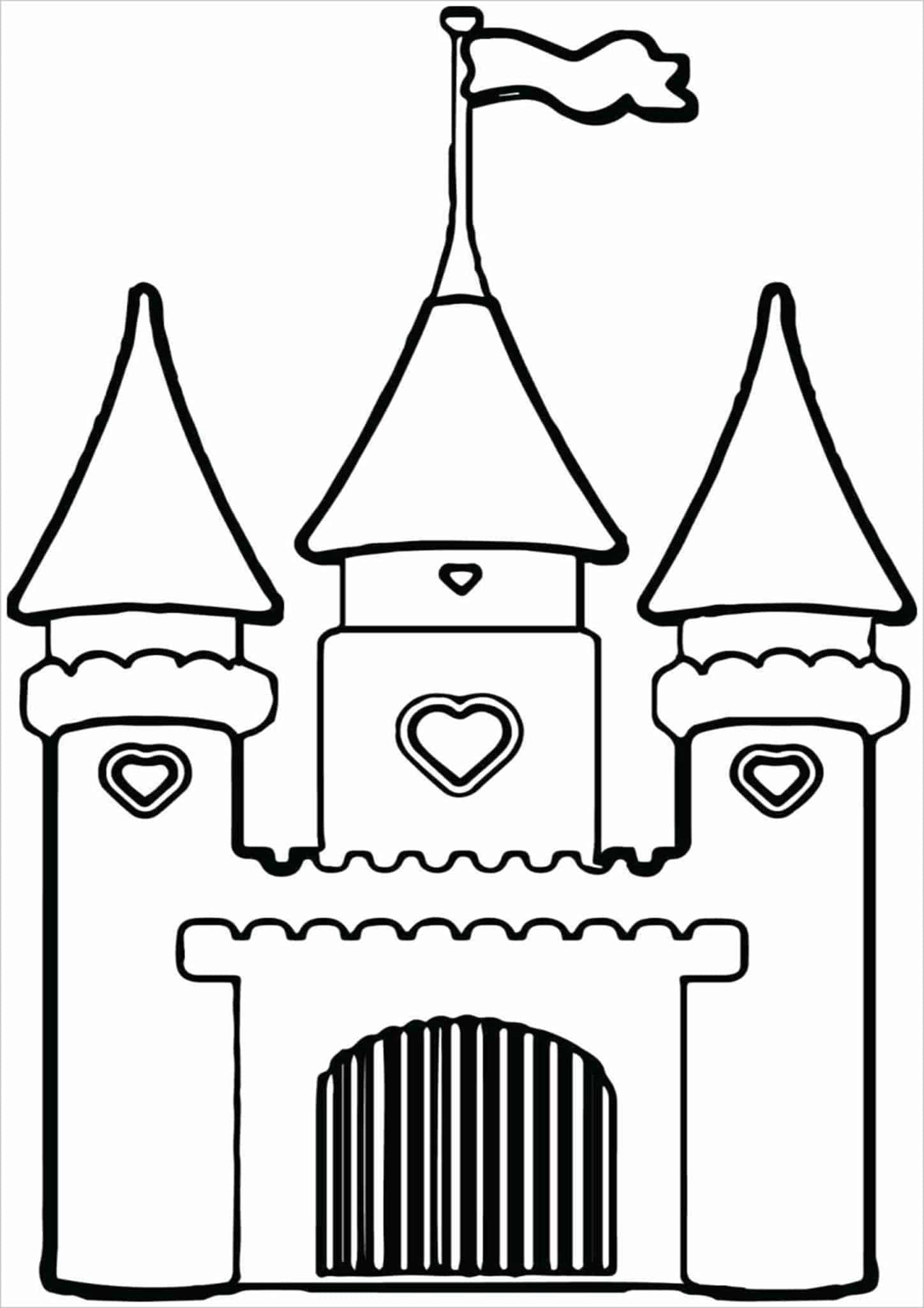 Free Easy To Print Castle Coloring Pages Tulamama