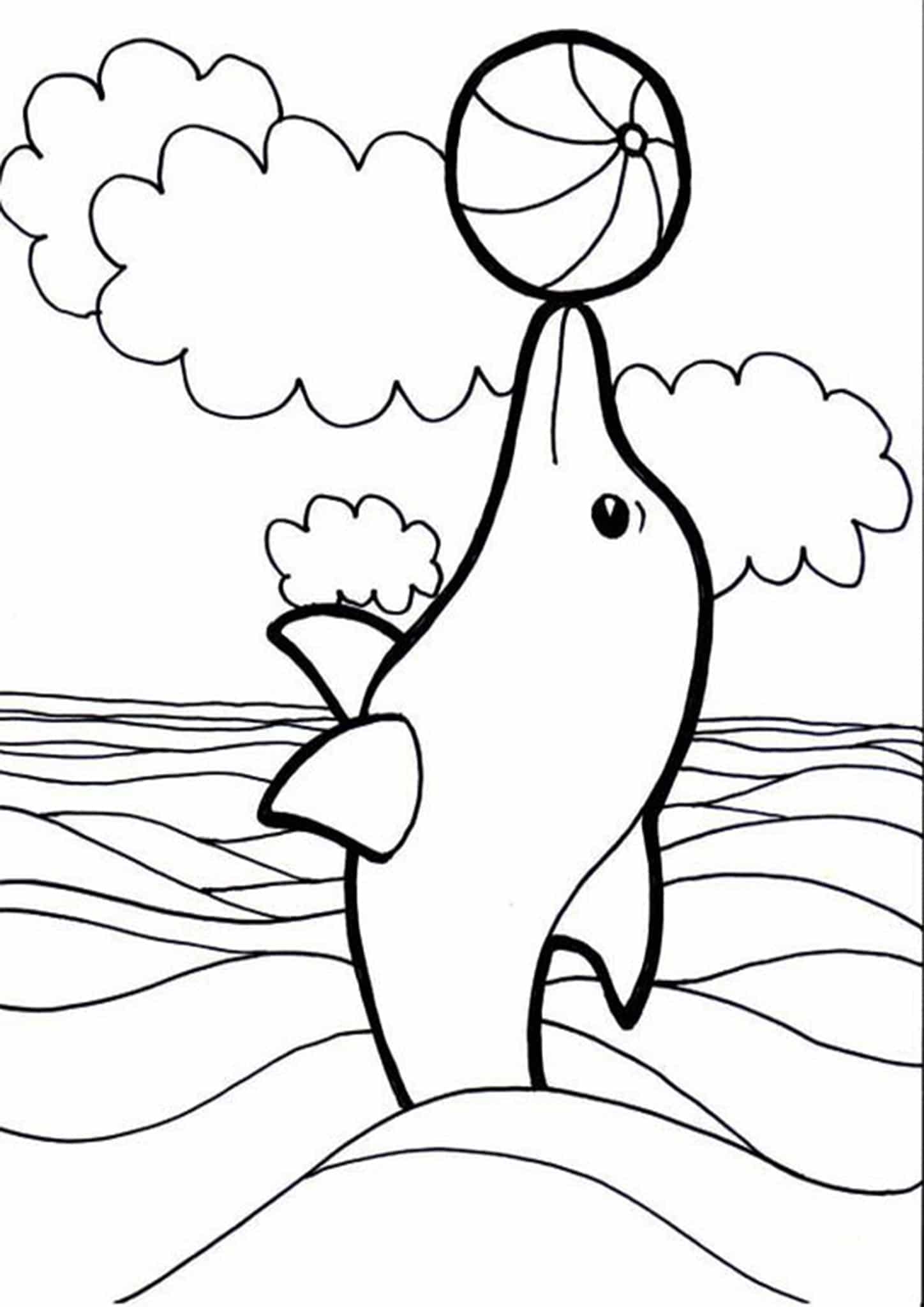 Free Easy To Print Dolphin Coloring Pages Tulamama