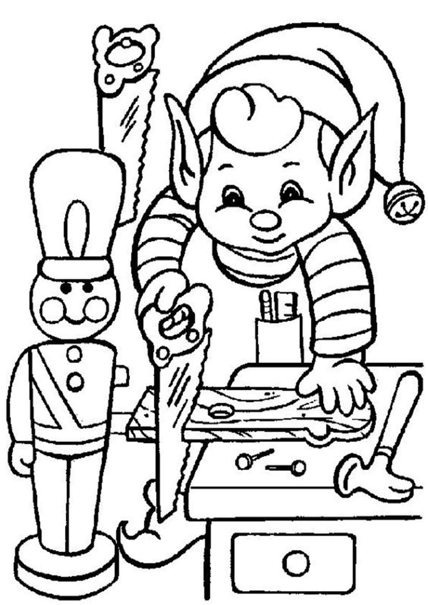 Free Easy To Print Elf Coloring Pages Tulamama