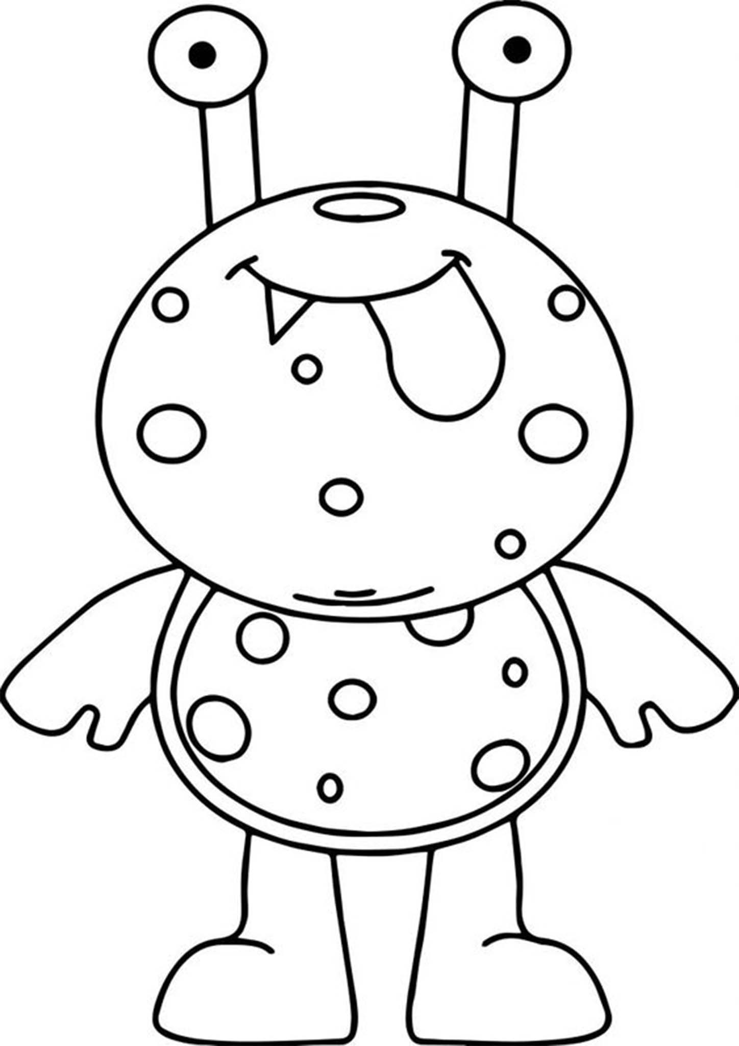 Free Easy To Print Monster Coloring Pages Tulamama