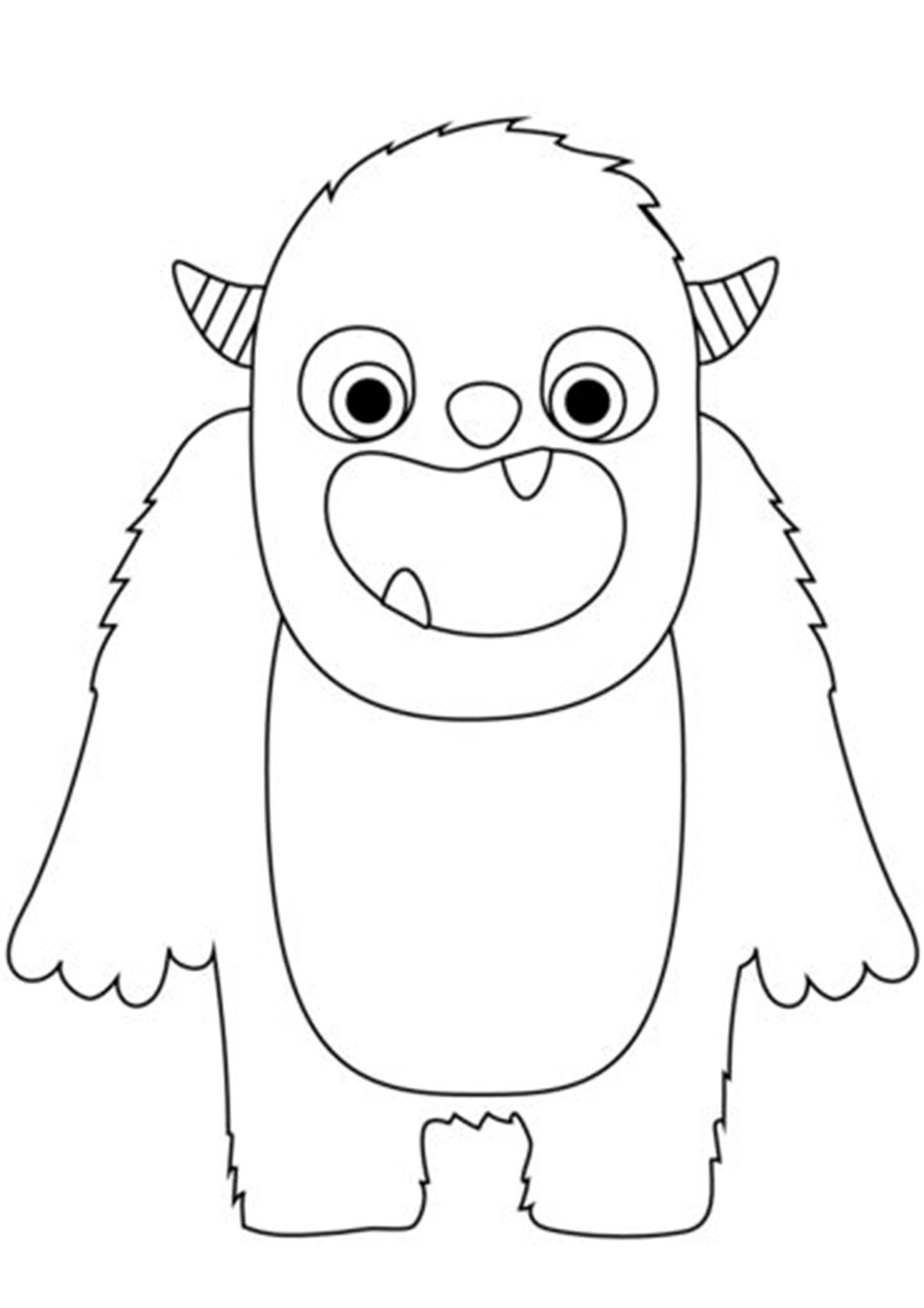 Free Easy To Print Monster Coloring Pages Tulamama