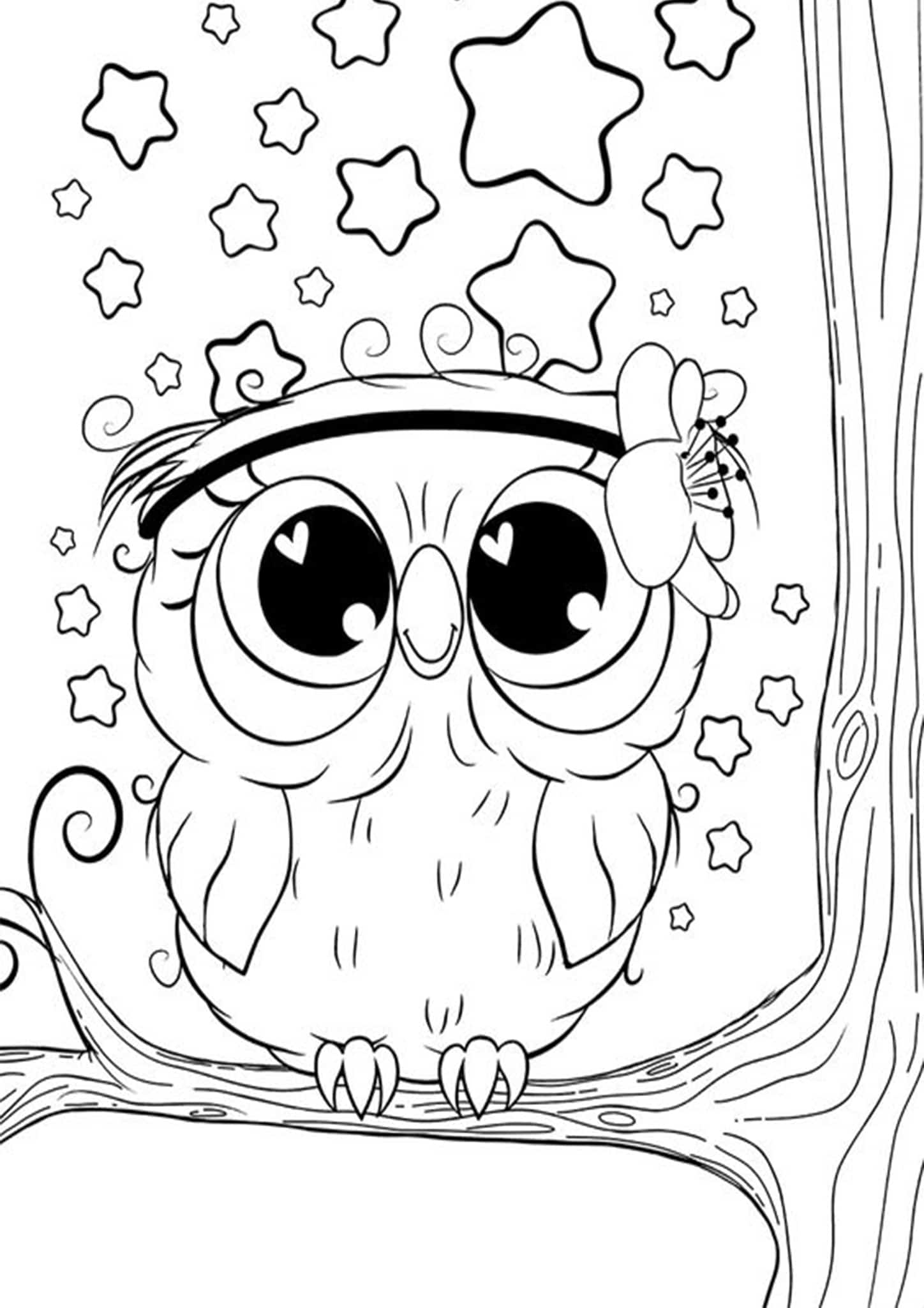 Free Easy To Print Owl Coloring Pages Tulamama
