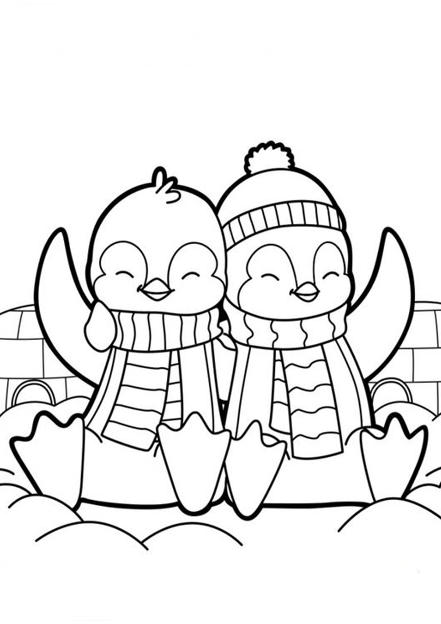 Free Easy To Print Penguin Coloring Pages Penguin Coloring Pages Coloring Pages Christmas