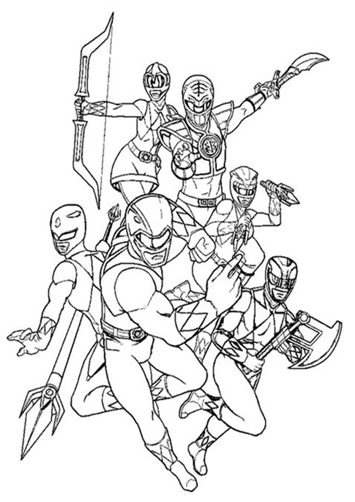 Power Ranger Coloring Pages