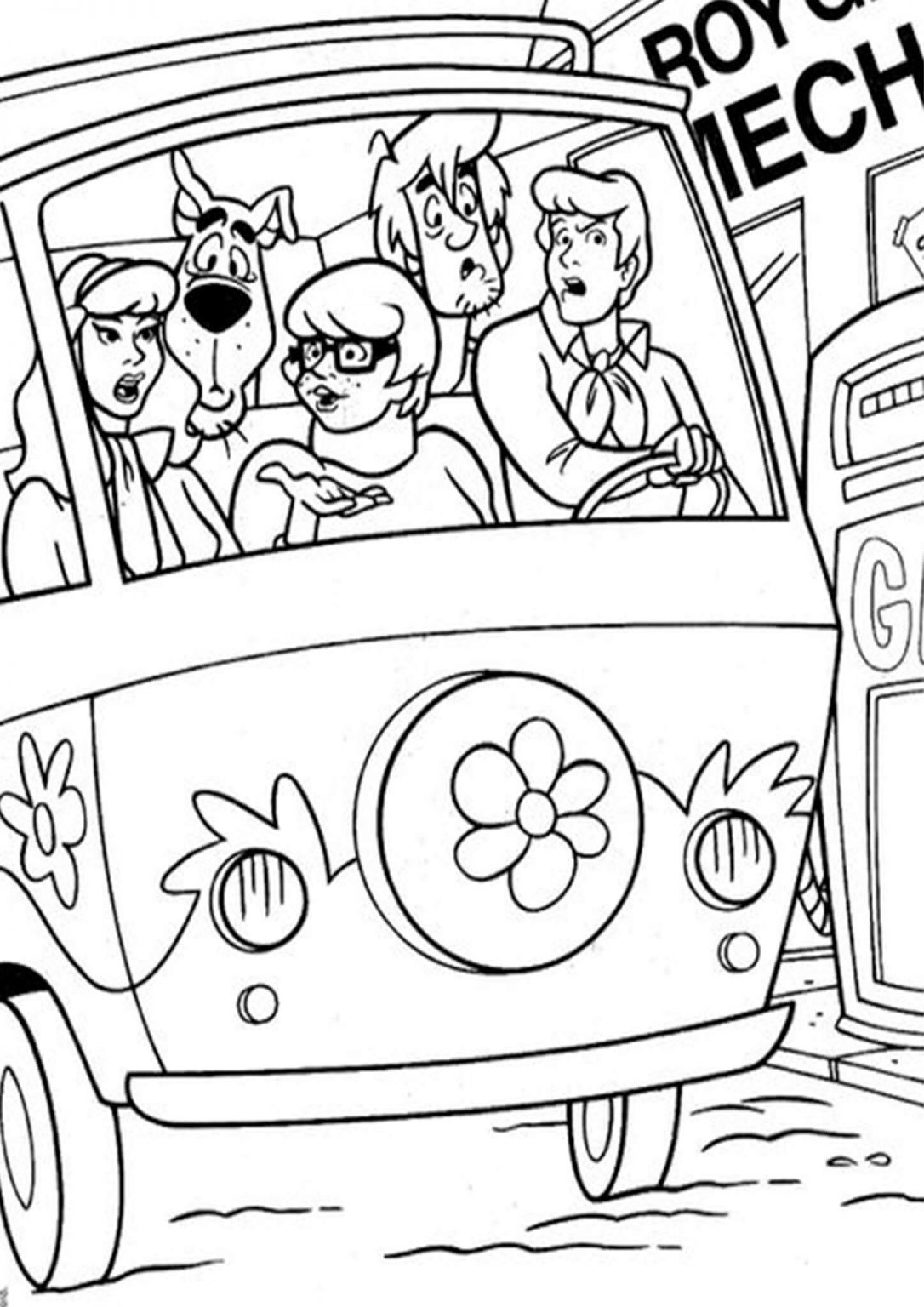 Free Easy To Print Scooby Doo Coloring Pages Tulamama
