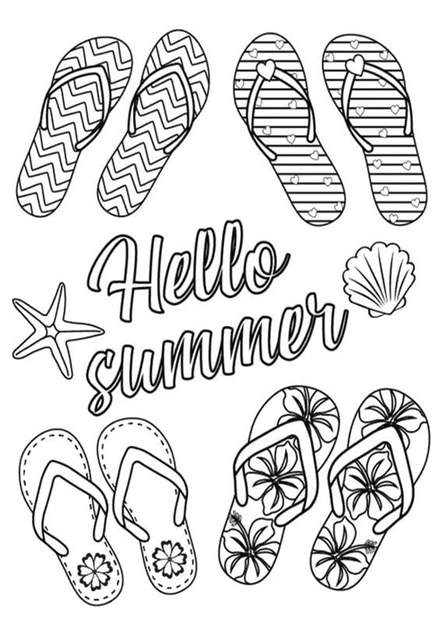 Free Easy To Print Summer Coloring Pages Tulamama