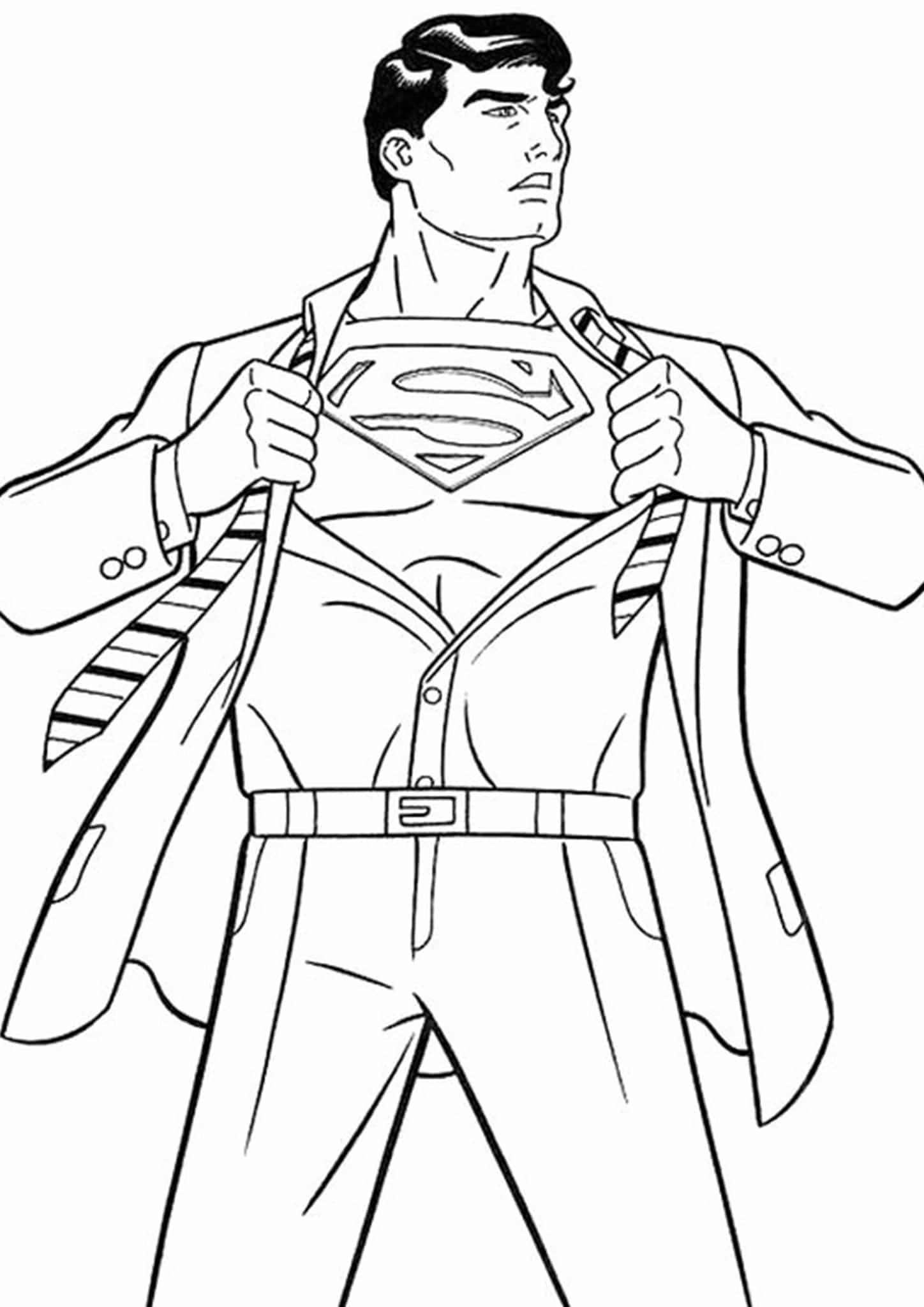 Free Printable Superman Coloring Pages
