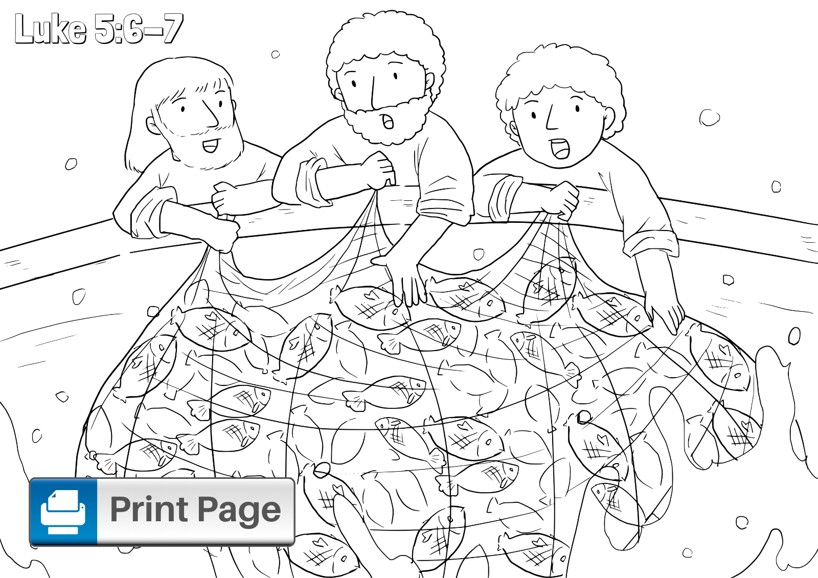 Fishers Of Men Coloring Pages