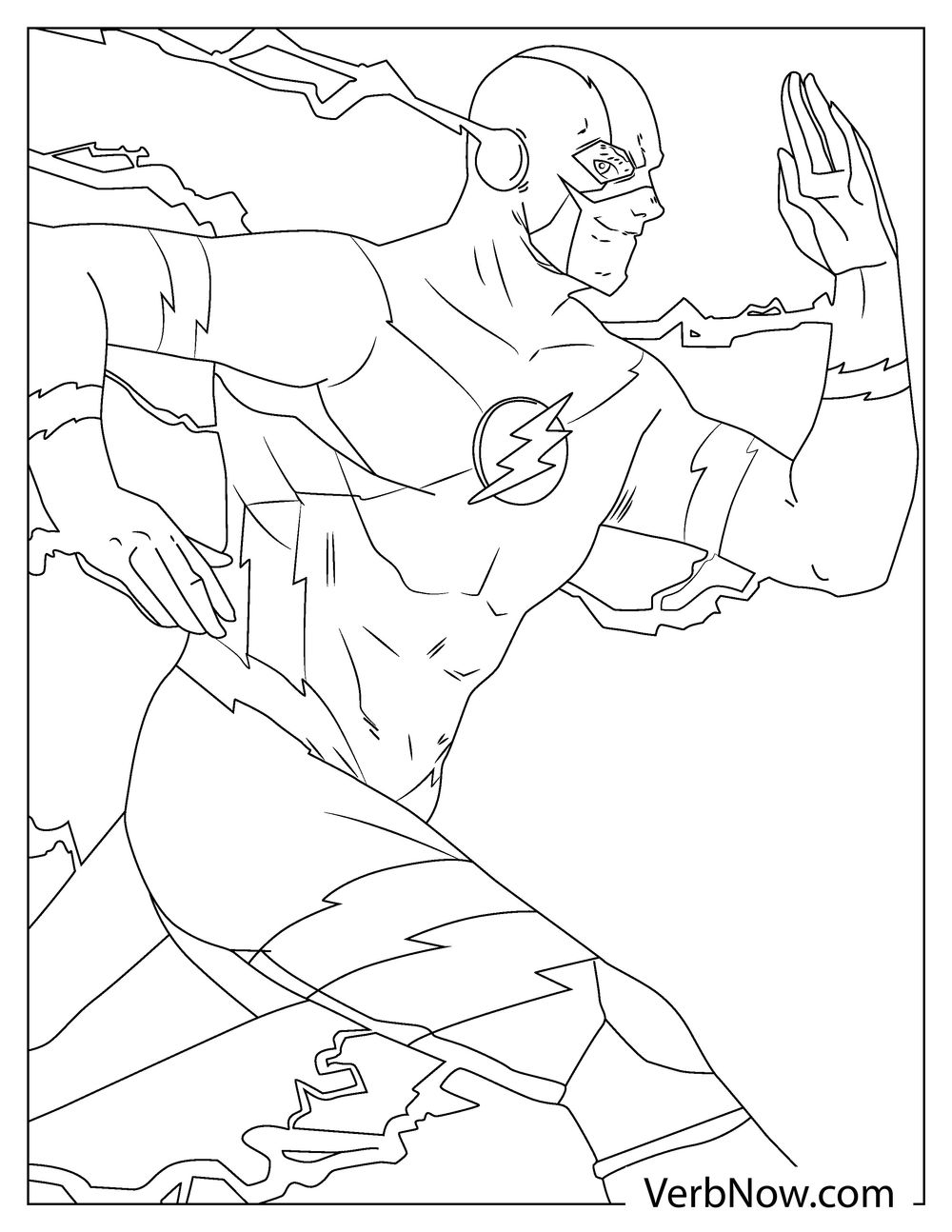 Free FLASH Coloring Pages For Download Printable PDF