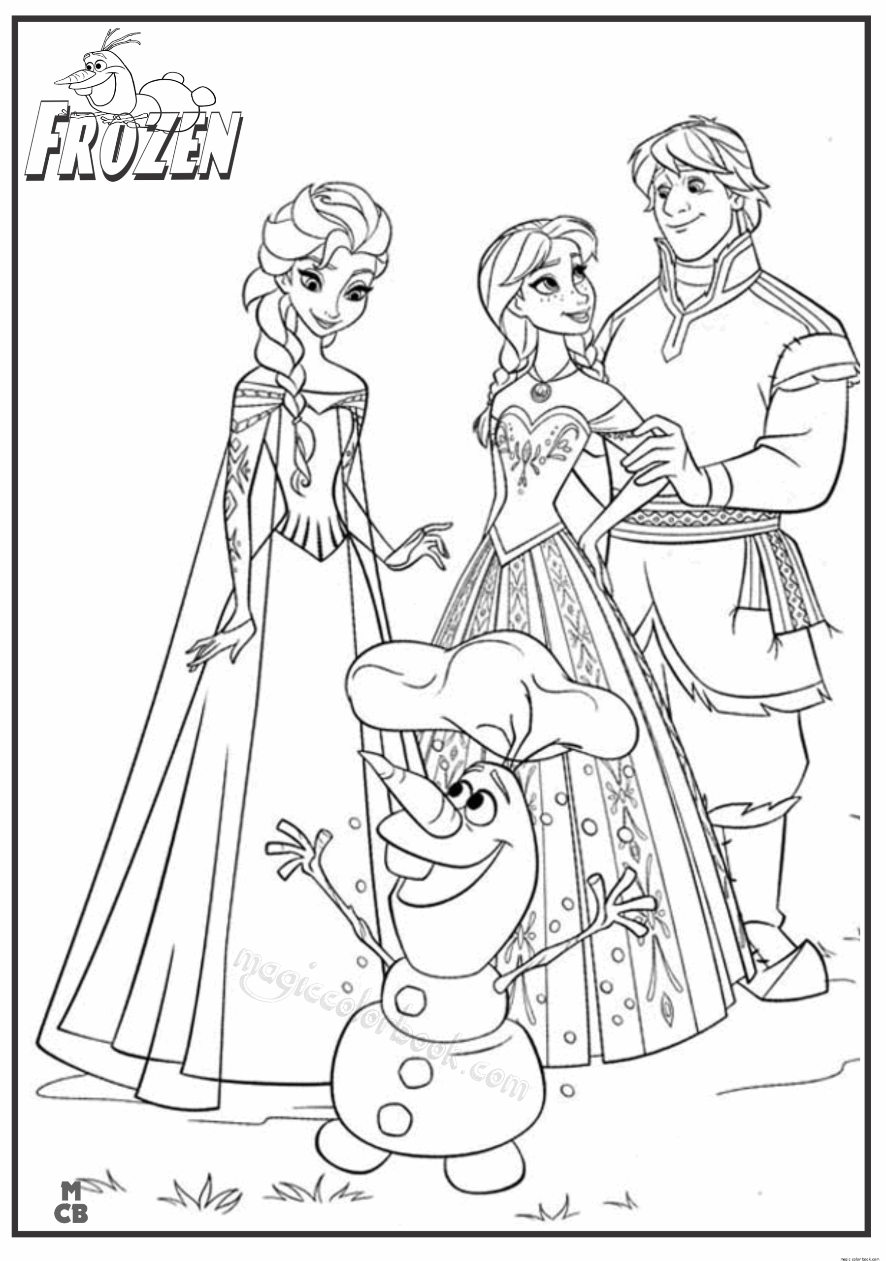 Frozen Coloring Pages