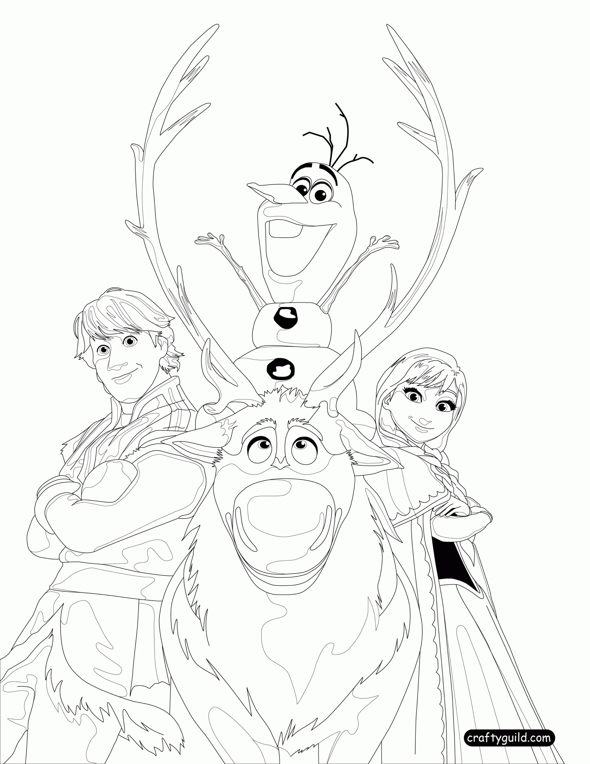 Free Frozen Coloring Pages Download Free Frozen Coloring Pages Png Images Free ClipArts On