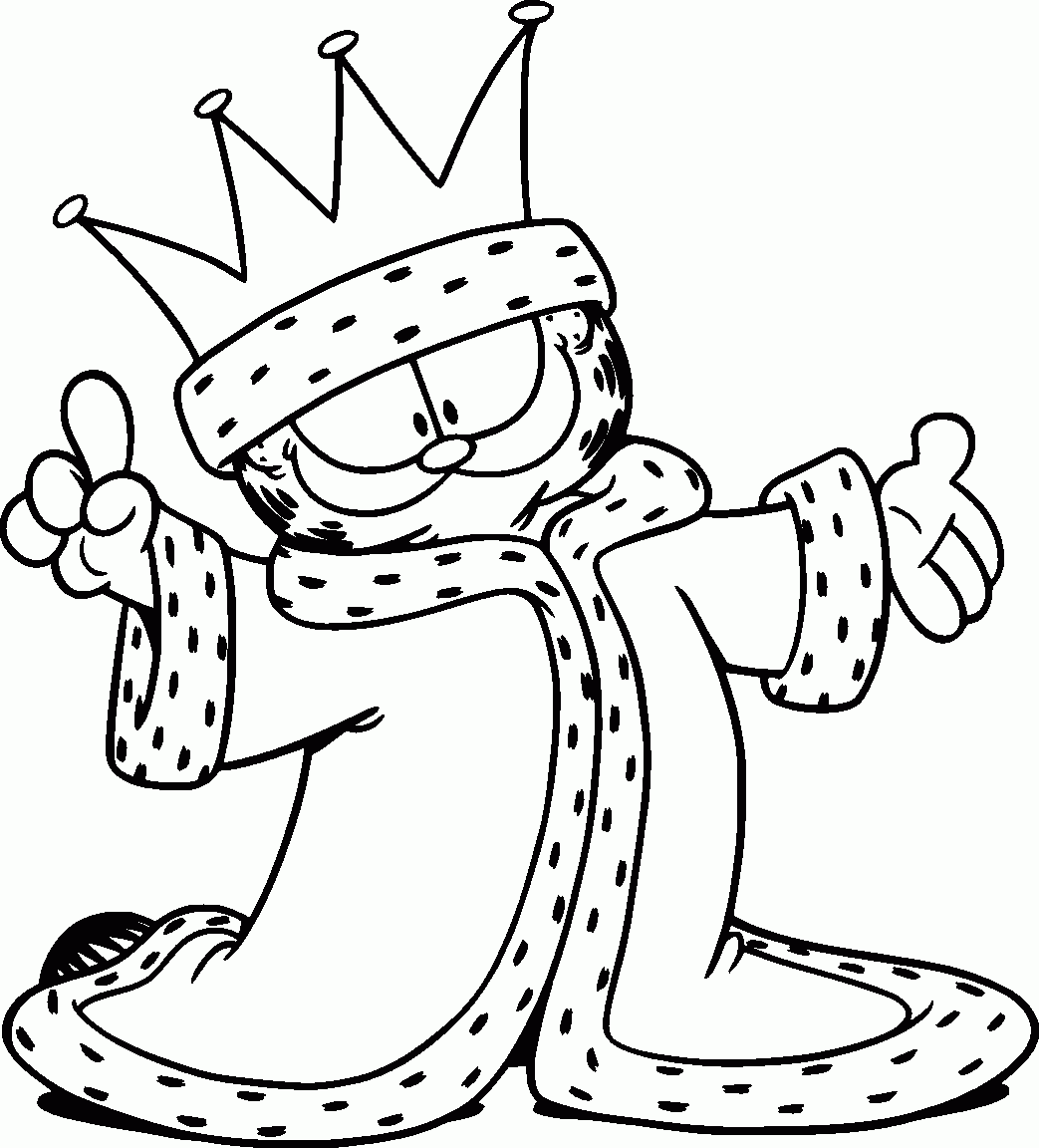 Free Garfield The Cat Coloring Pages For Kids