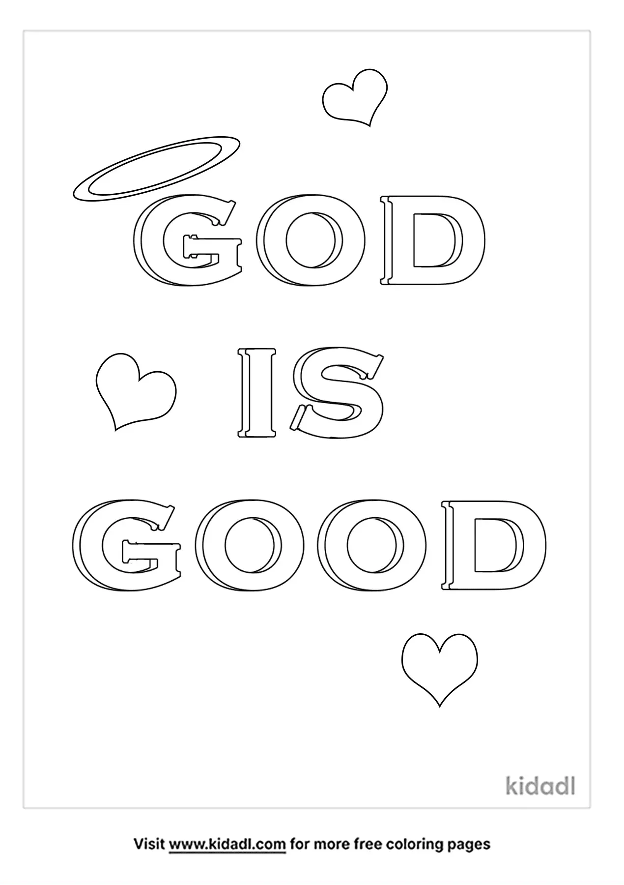Free God Is Good Coloring Page Coloring Page Printables Kidadl