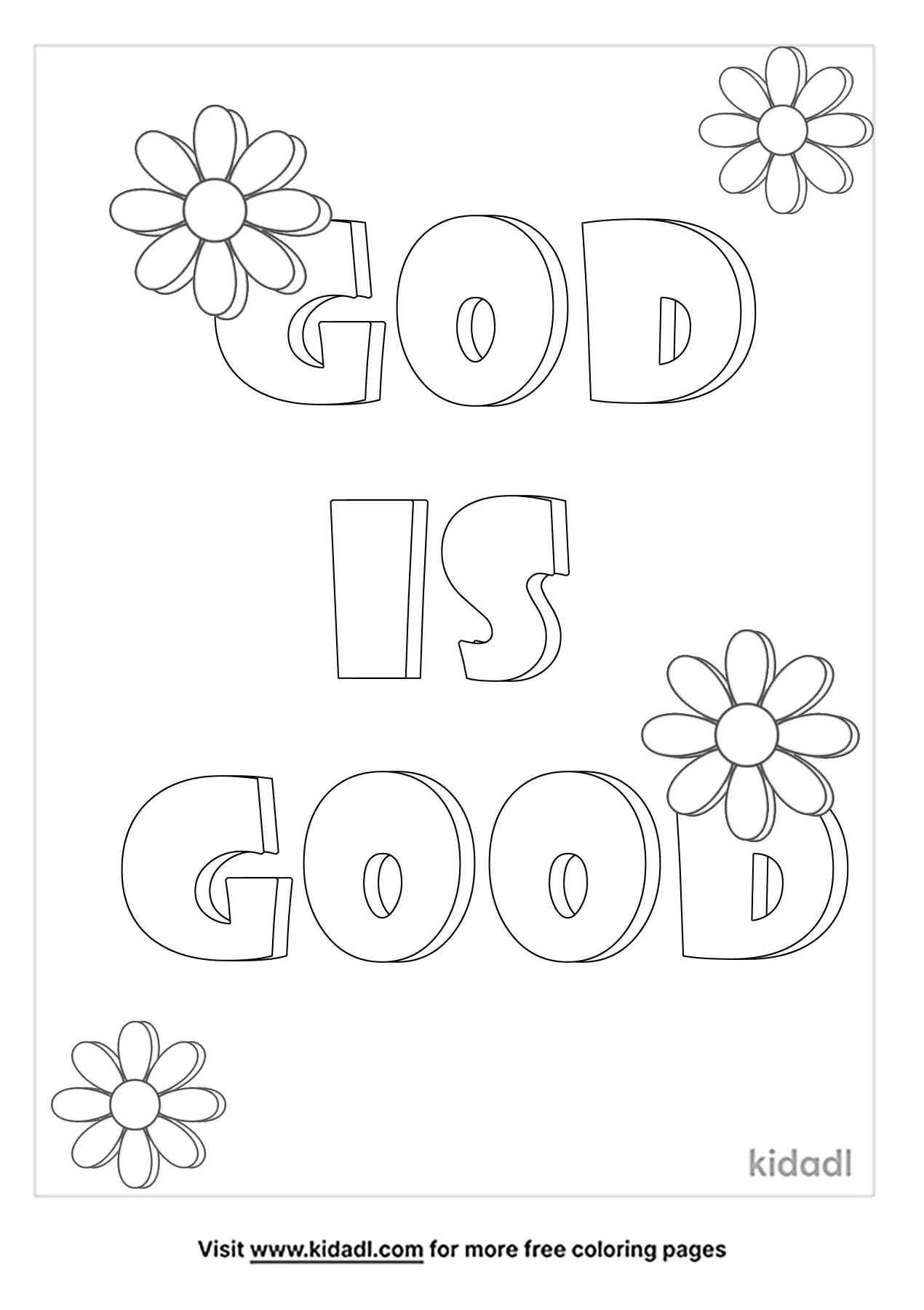 Free God Is Good Coloring Page Coloring Page Printables Kidadl