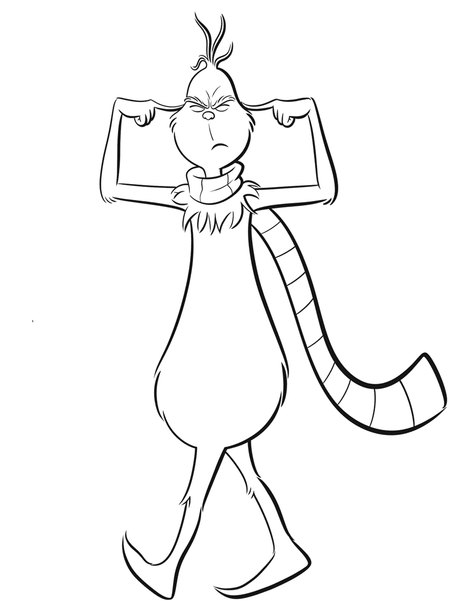 Free Grinch Printable Coloring Pages
