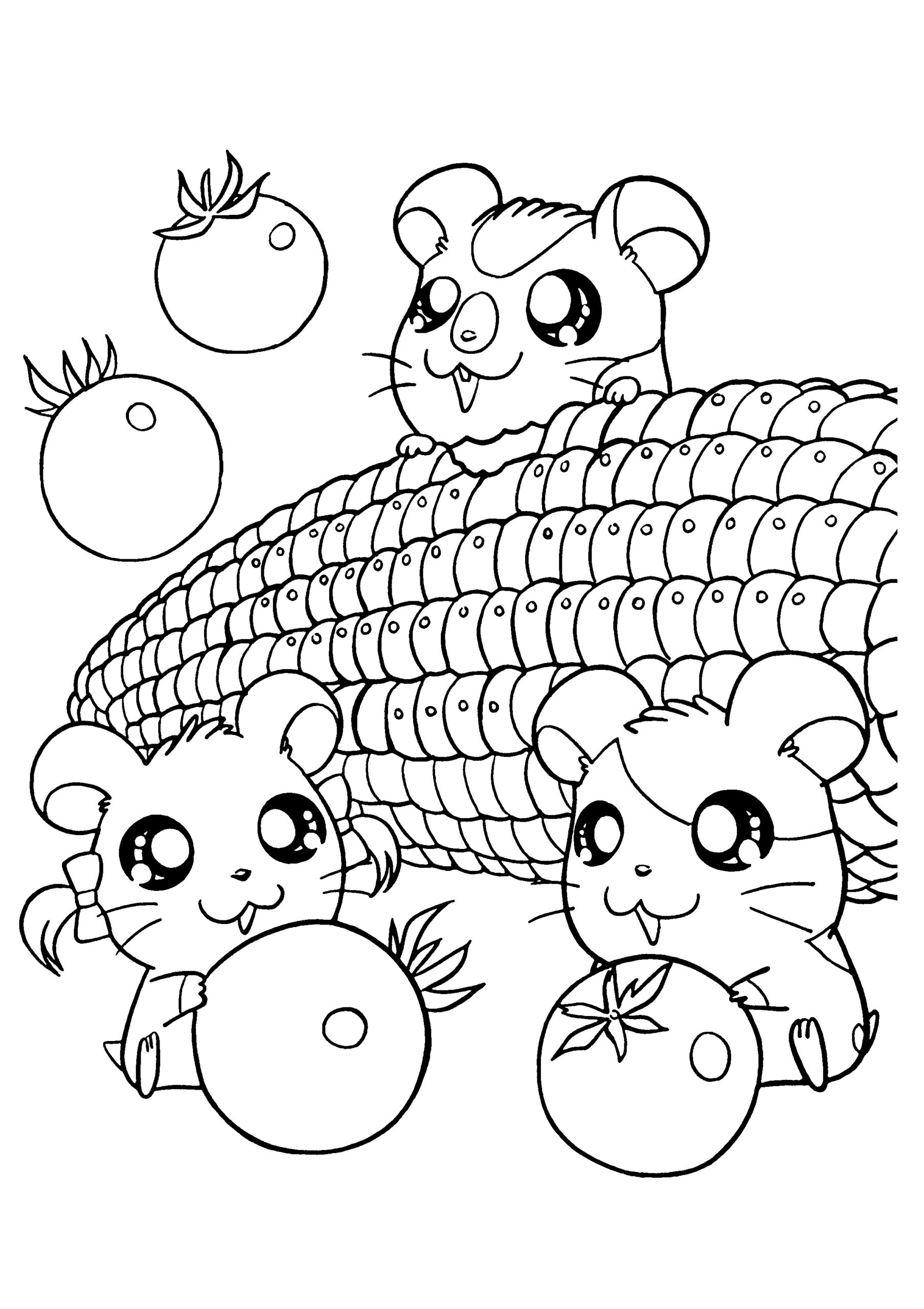 Hamster Coloring Pages