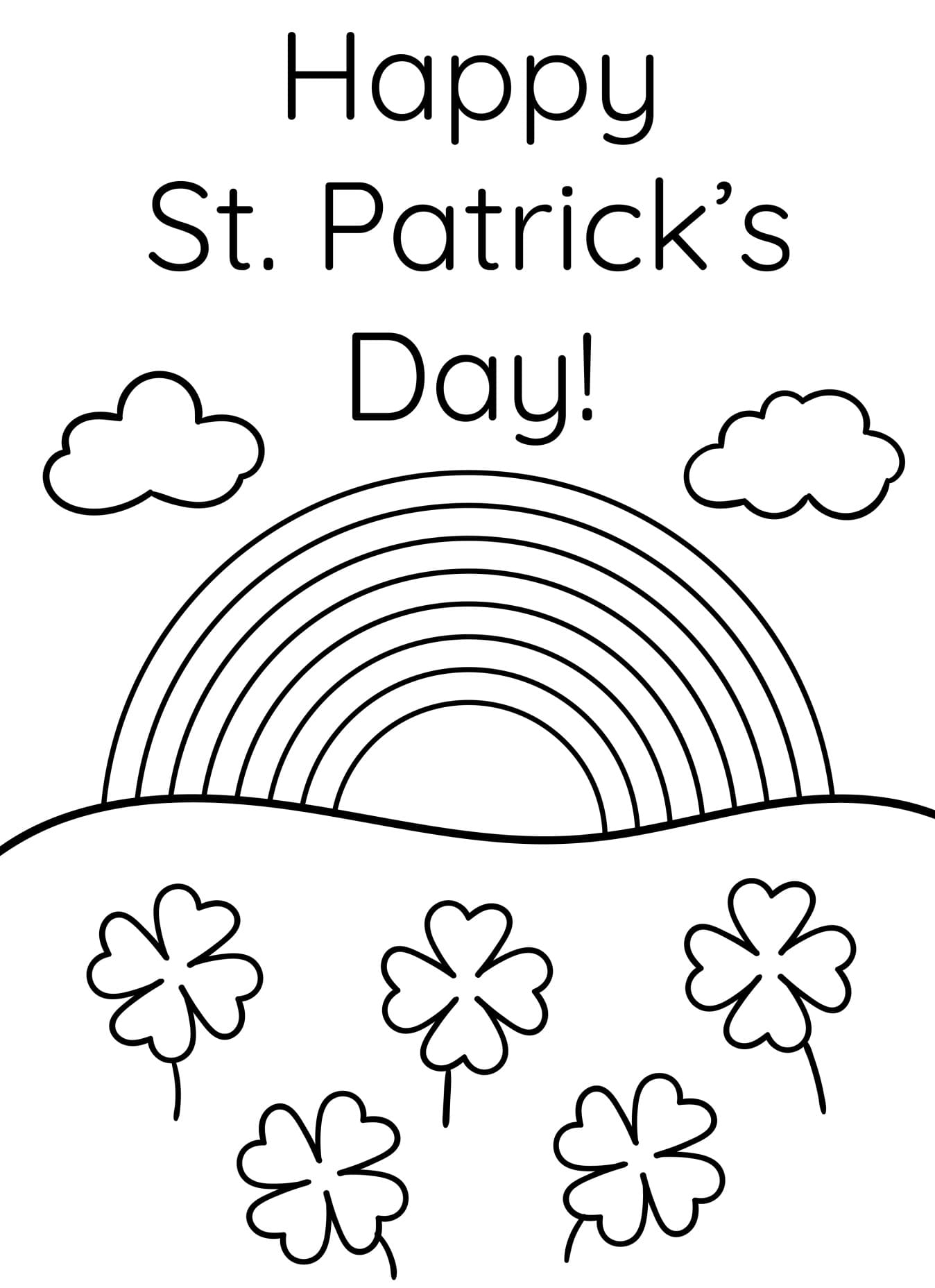 Free Happy St Patrick S Day Coloring Page Free Printable Coloring Pages For Kids