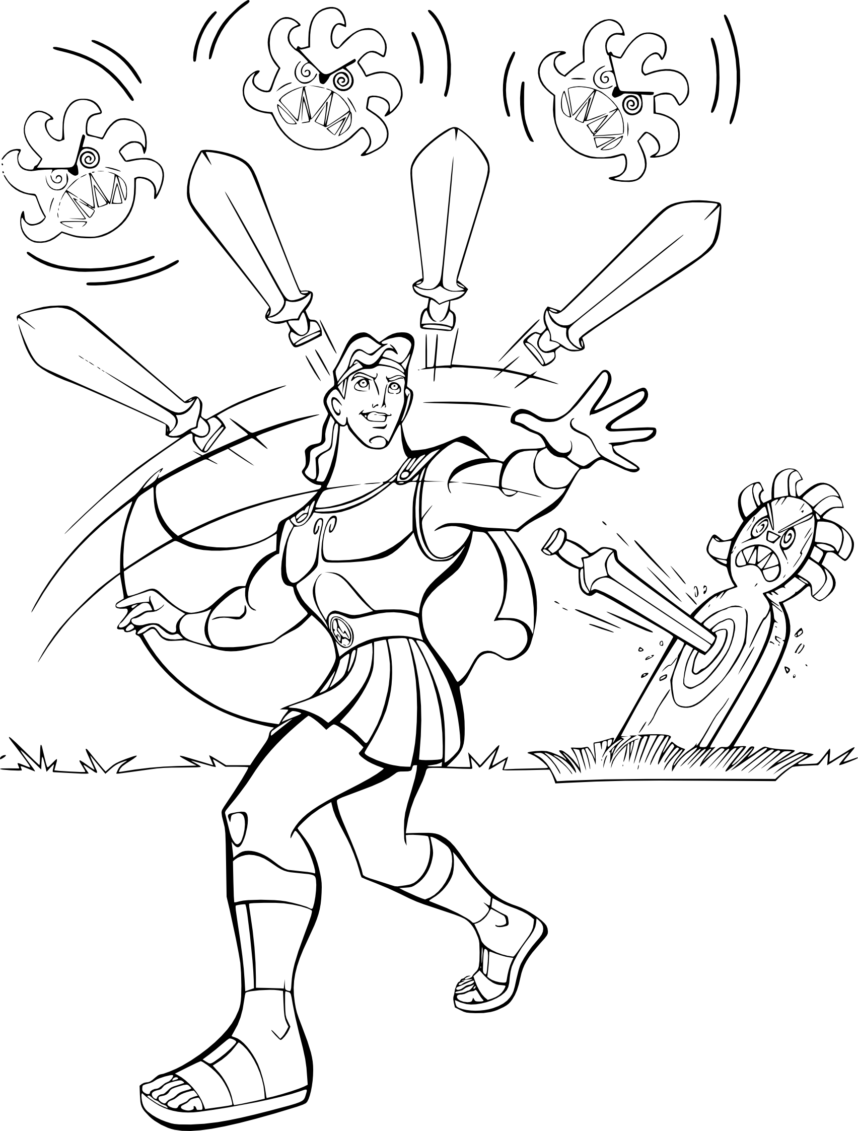 Free Hercules Coloring Page Free Printable Coloring Pages On Coloori