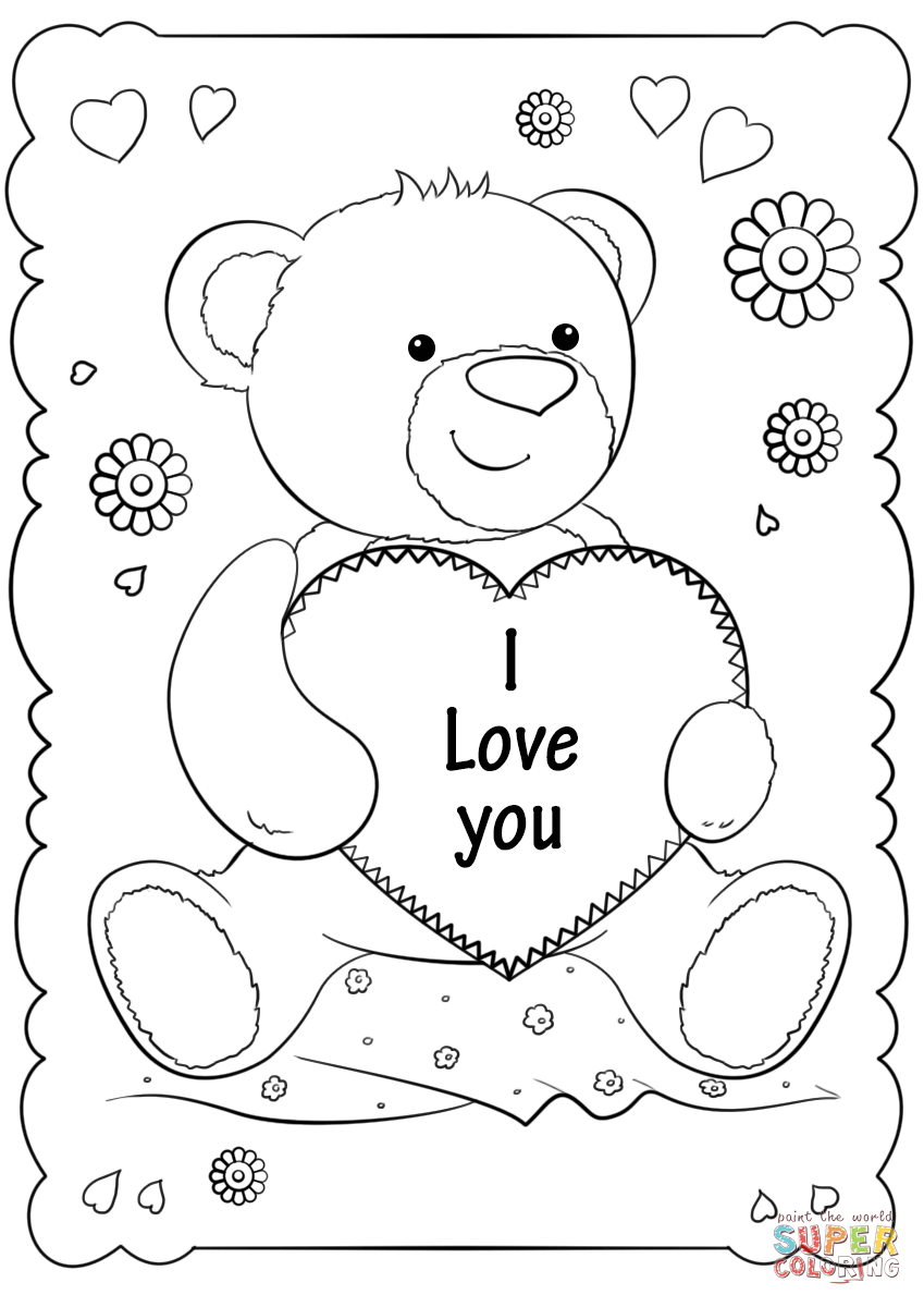 Free I Love You Coloring Pages Printable Barry Morrises Coloring Pages