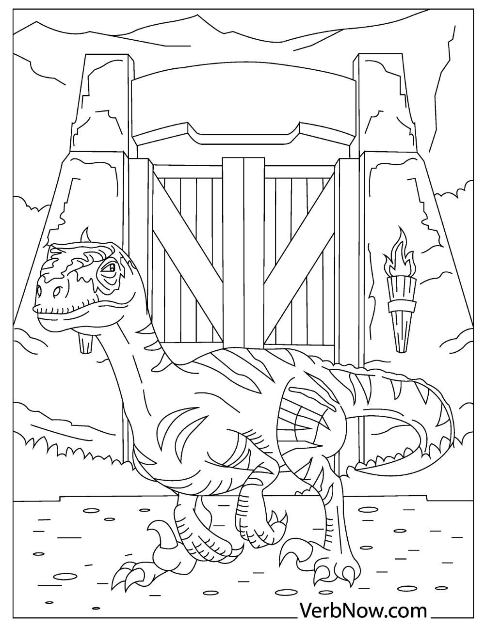 Jurassic World Coloring Pages