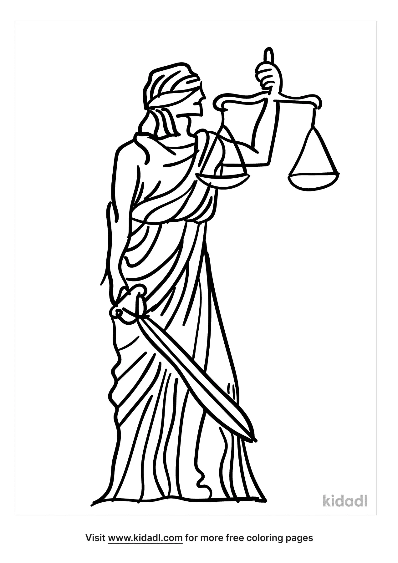 Free Justice Coloring Page Coloring Page Printables Kidadl