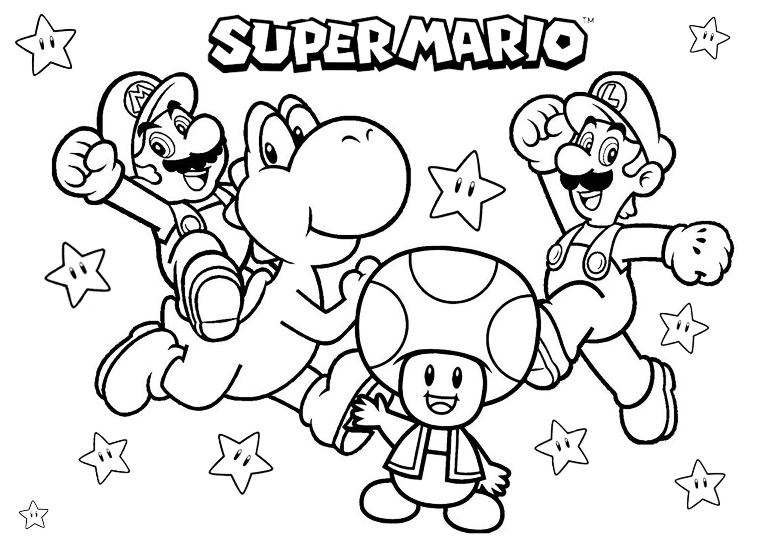 Free Mario And Luigi Coloring Pages Printable