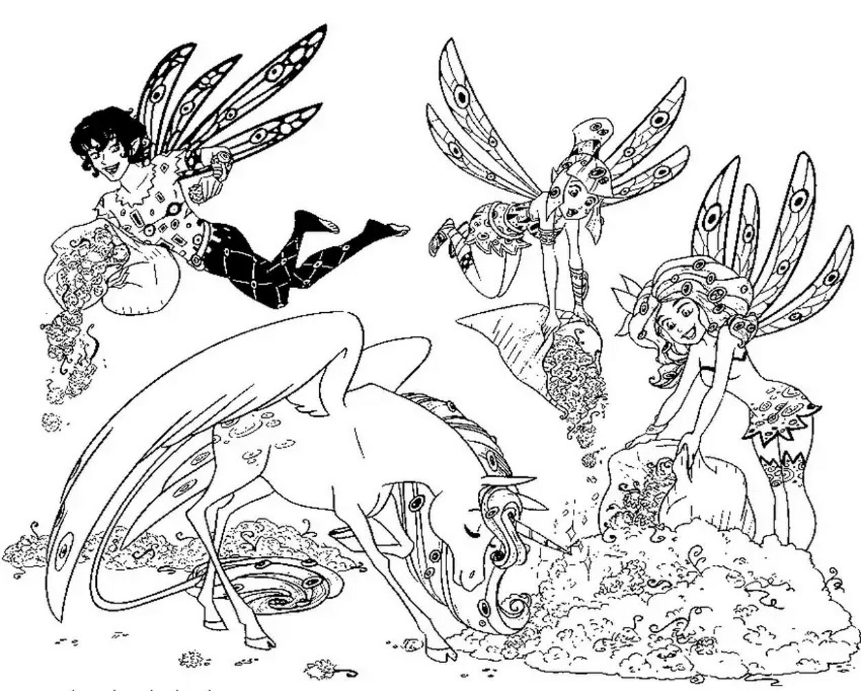 Free Mia And Me Drawing To Download And Color Mia And Me Coloring Pages For Kids