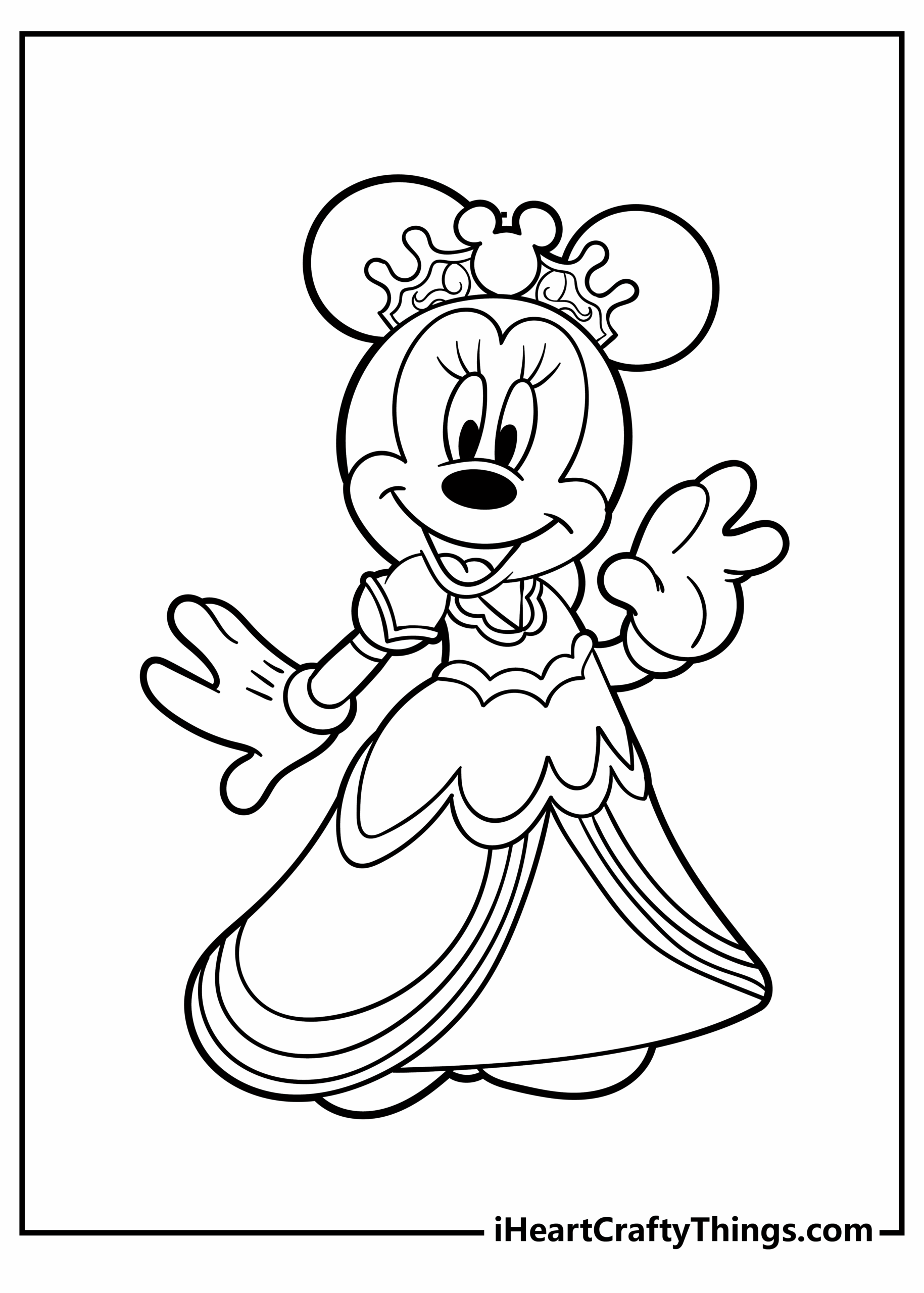 Free Minnie Mouse Printable Coloring Pages Printable Form Templates And Letter