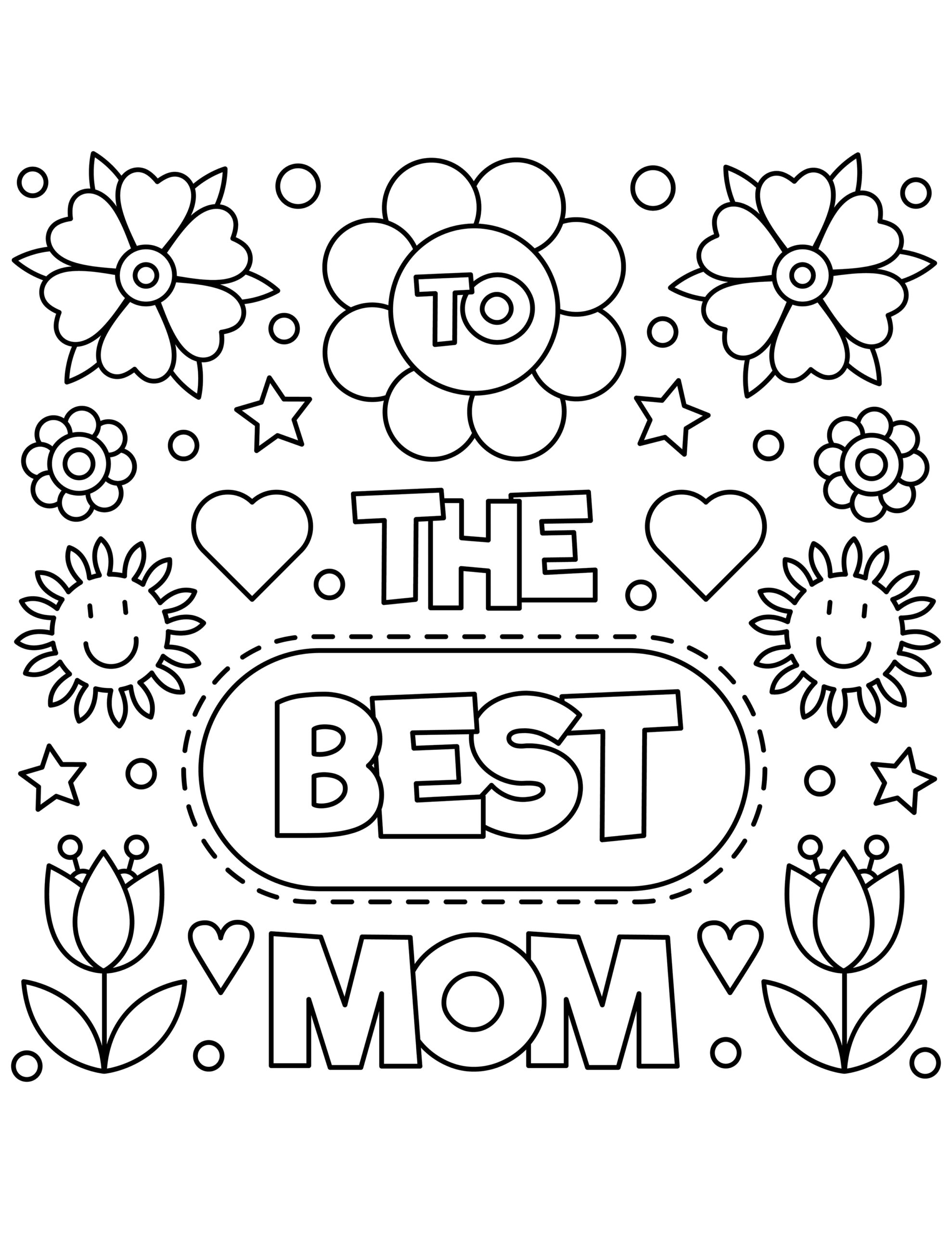 Free Mother S Day Coloring Pages Printables For Kids Happy Toddler Playtime
