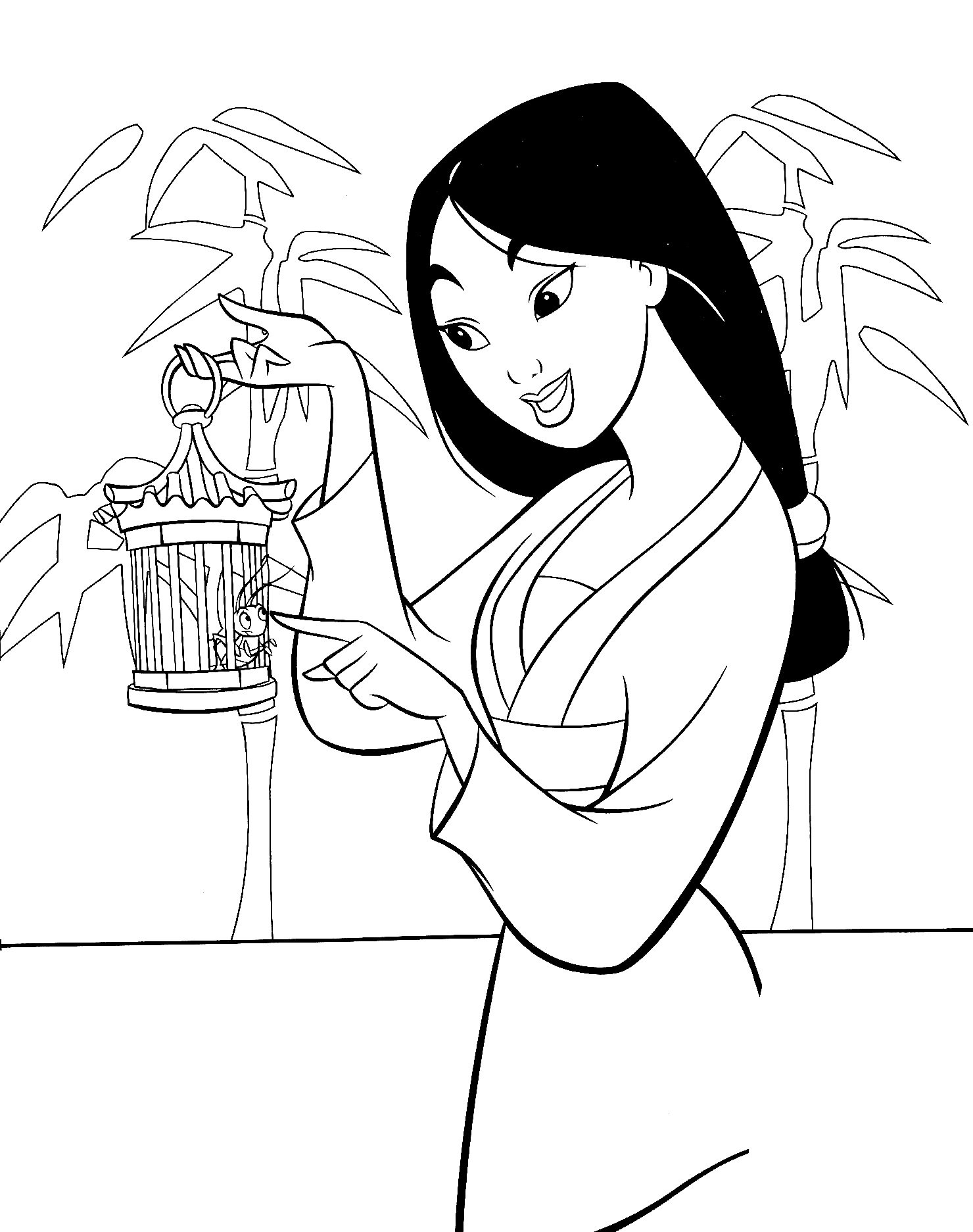 Free Mulan Drawing To Download And Color Mulan Coloring Pages For Kids