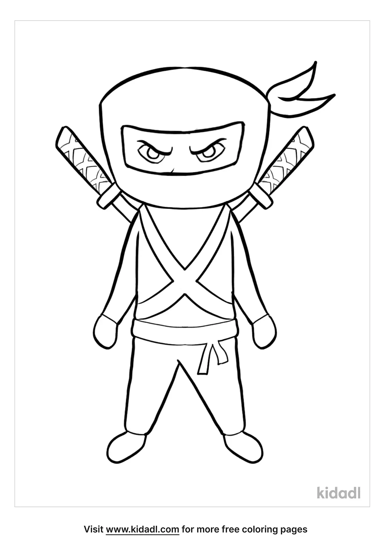 Ninja Coloring Page