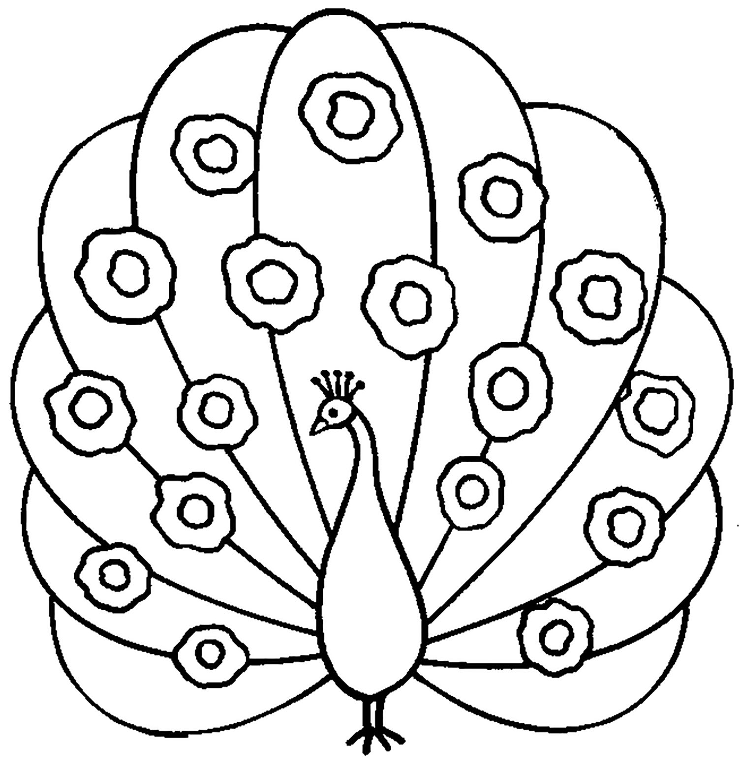 Free Peacock Drawing To Print And Color Peacock Coloring Pages For Kids