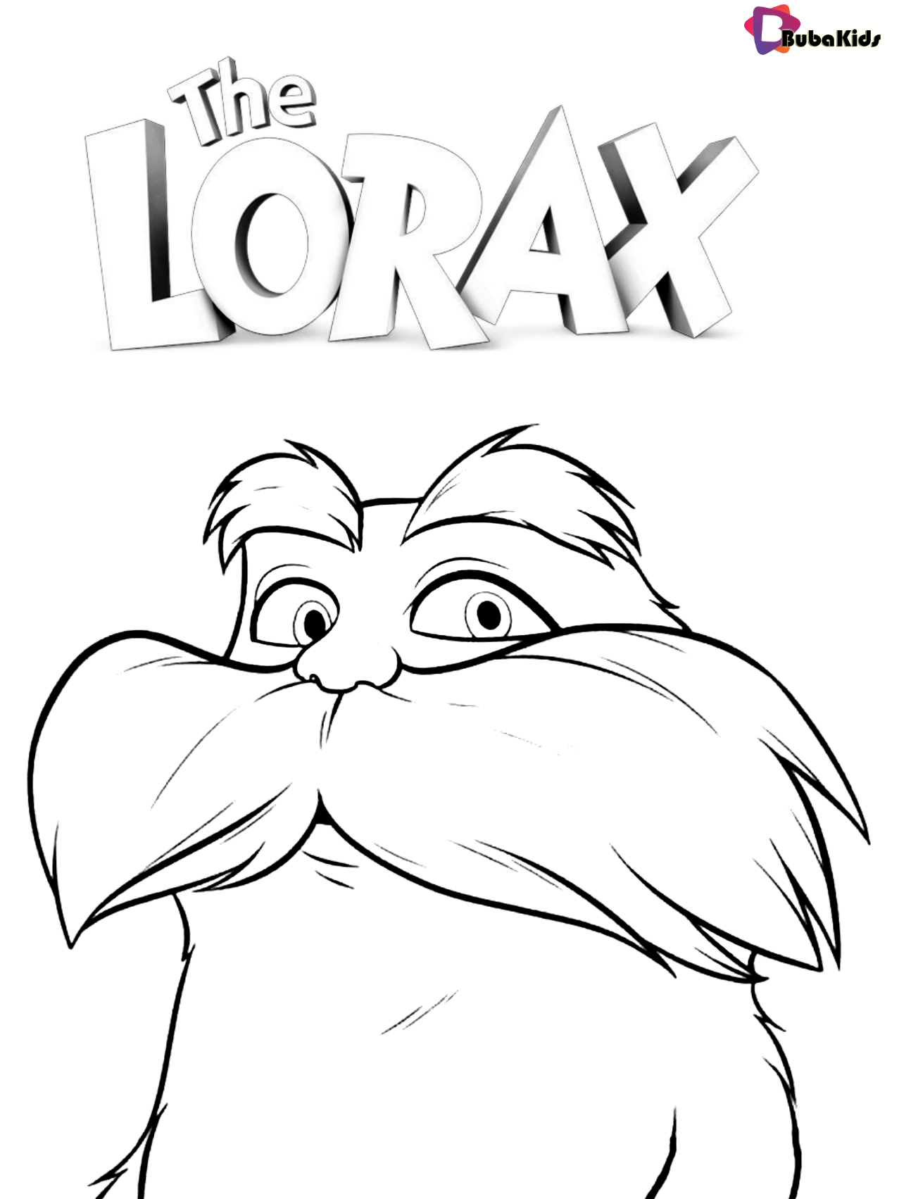 Free Picture And Printable Dr Seuss The Lorax Coloring Pages BubaKids The Lorax