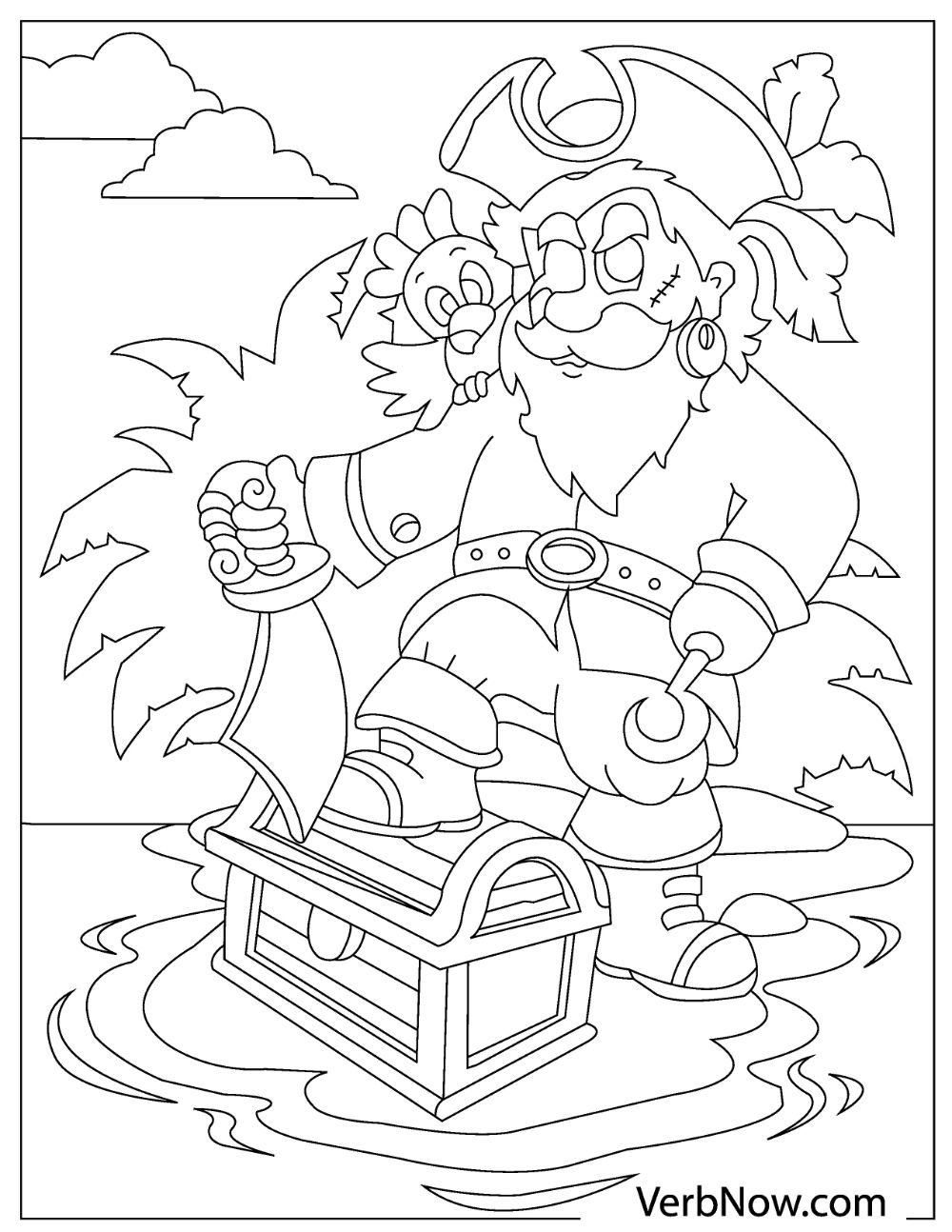Free PIRATES Coloring Pages For Download Printable PDF VerbNow