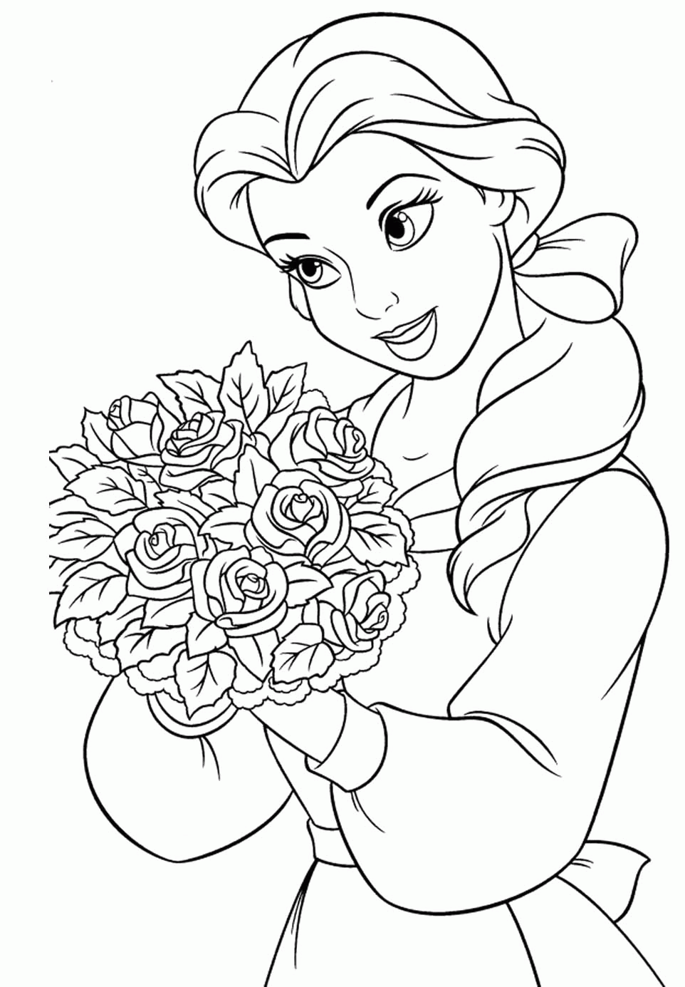 Free Princess Belle Coloring Page Download Free Princess Belle Coloring Page Png Images Free