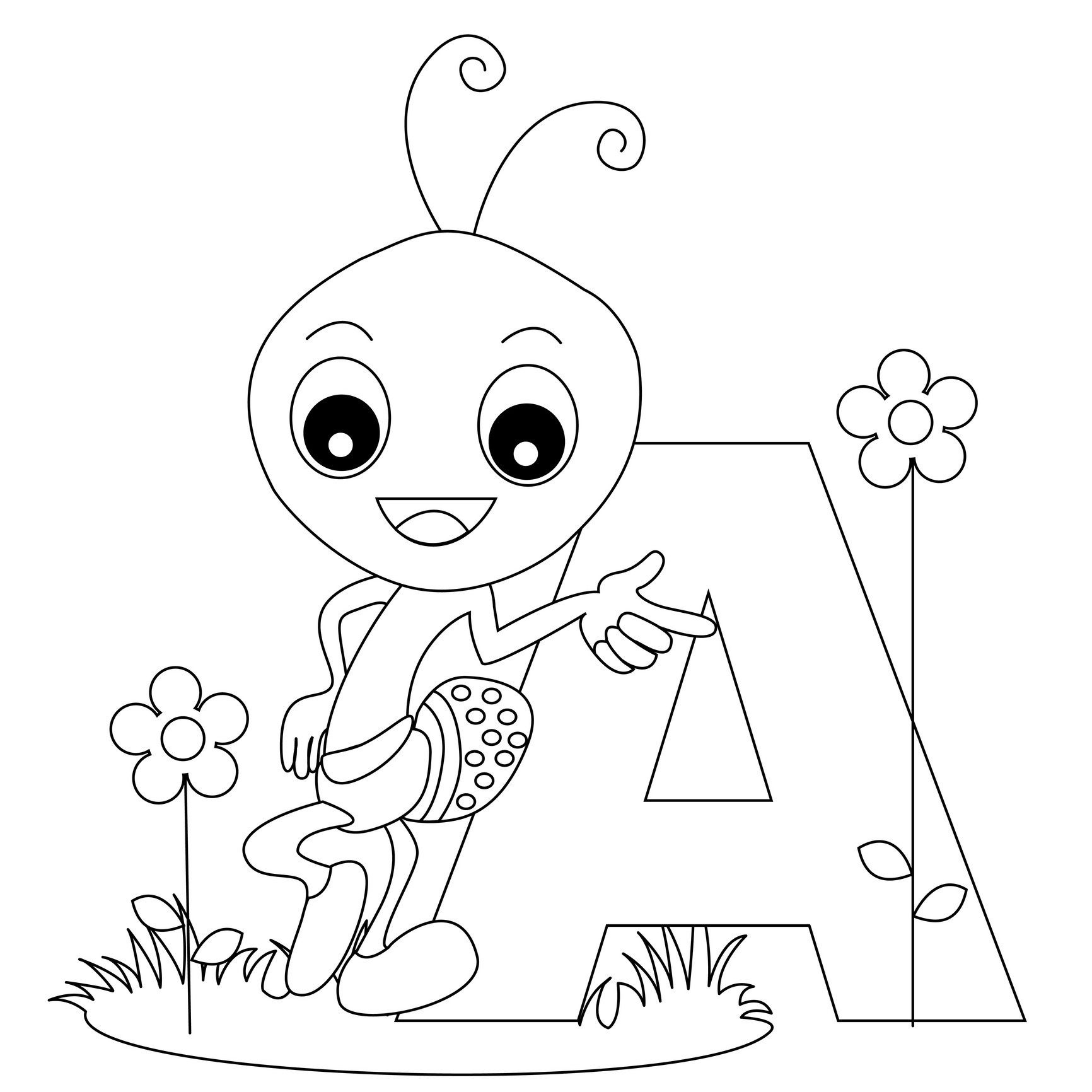 Printable Coloring Abc Pages