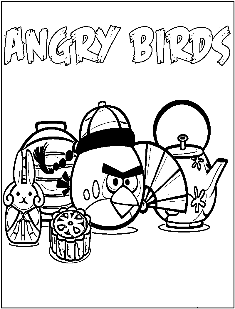 Angry Birds Coloring Pages