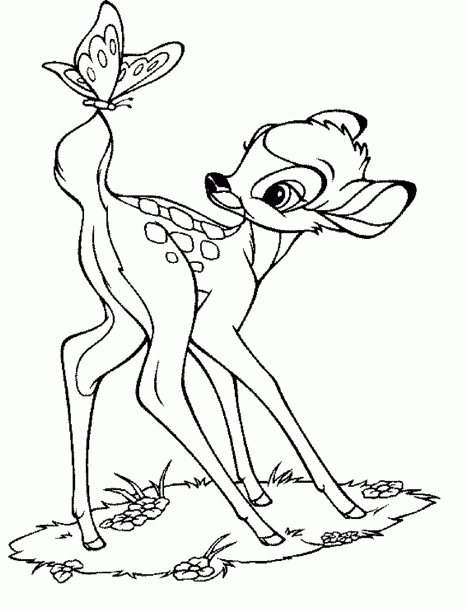 Free Printable Bambi Coloring Pages For Kids