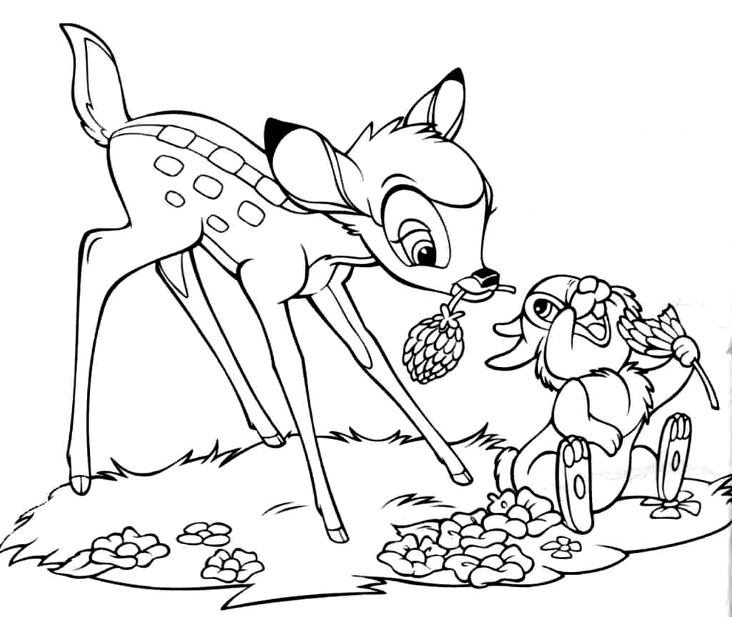Free Printable Bambi Coloring Pages For Kids